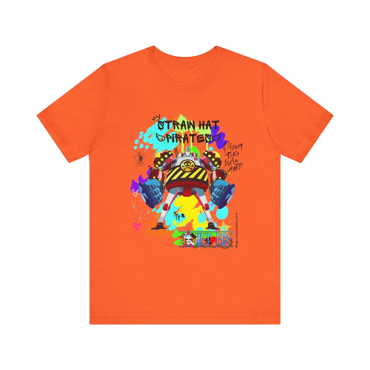 One Piece - Graffiti General Franky Unisex Jersey Short Sleeve Tee
