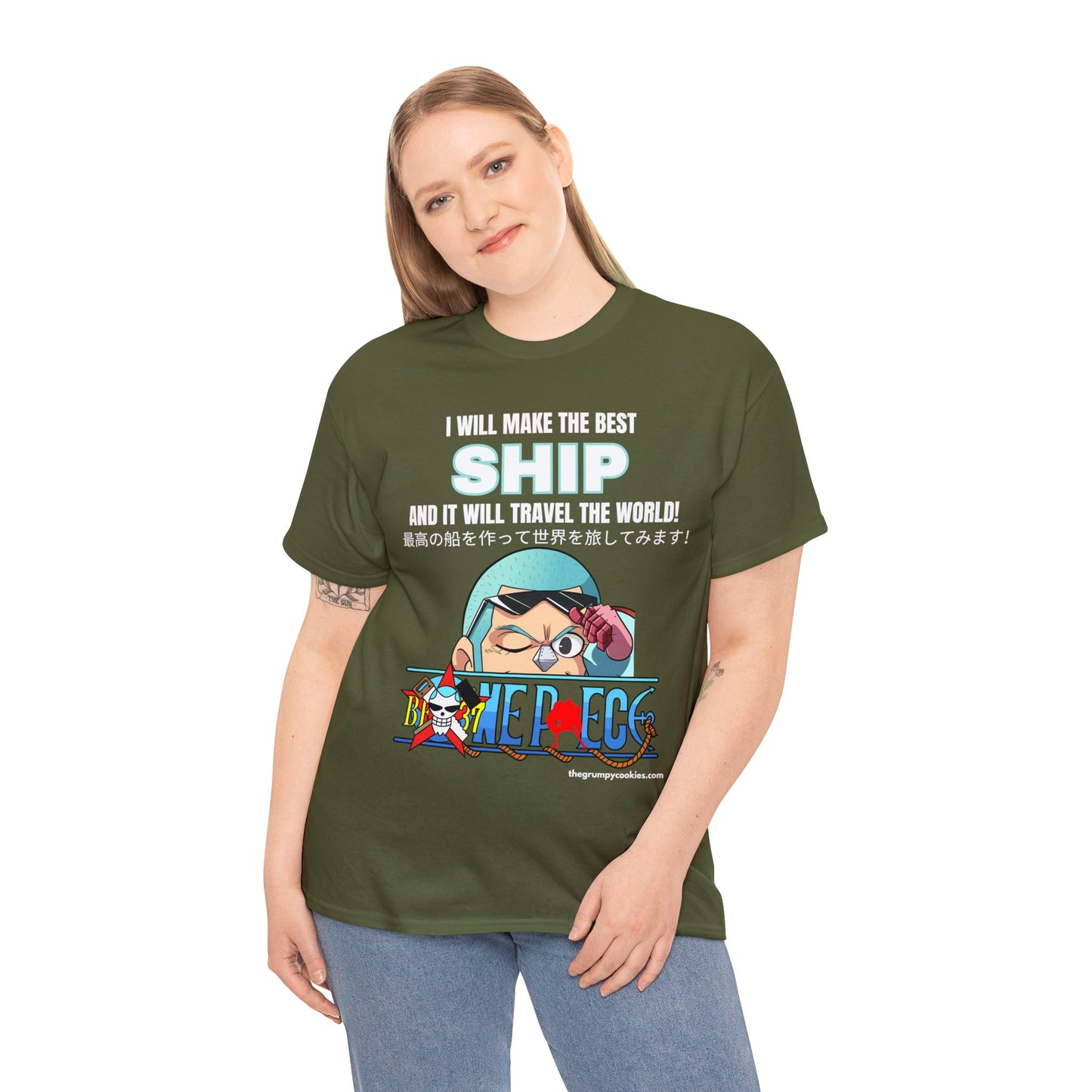 One Piece - World's Greatest Shipwright Unisex Heavy Cotton Tee