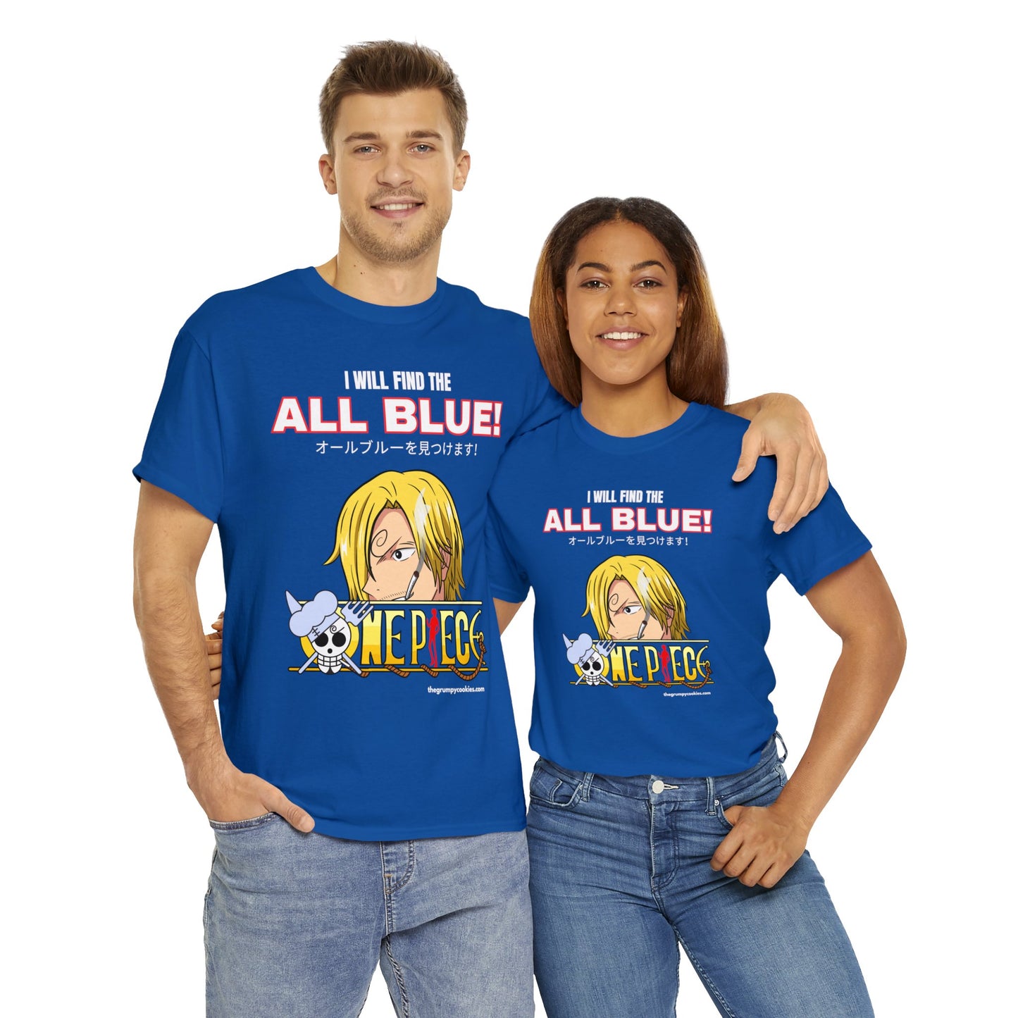One Piece - Find the All Blue Unisex Heavy Cotton Tee