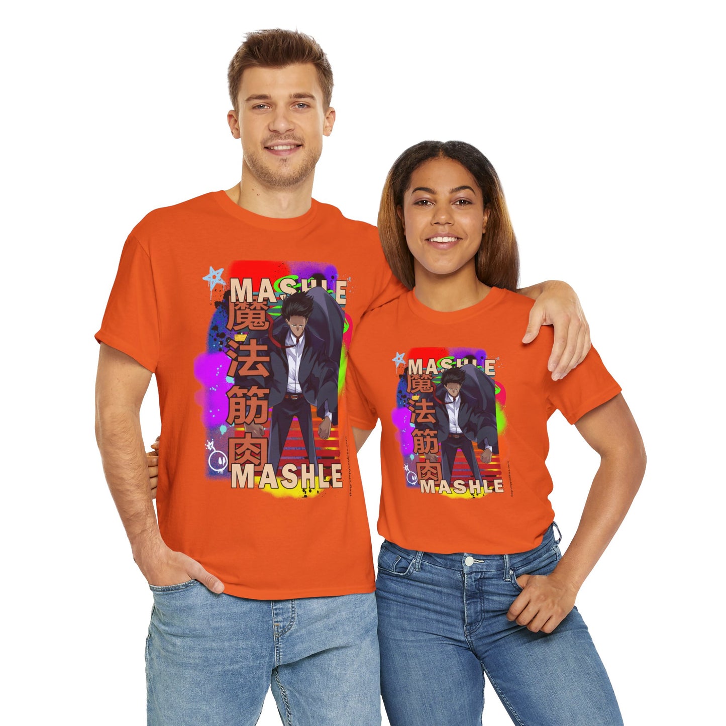 Mashle - Mash Burnedead Graffiti Unisex Heavy Cotton Tee