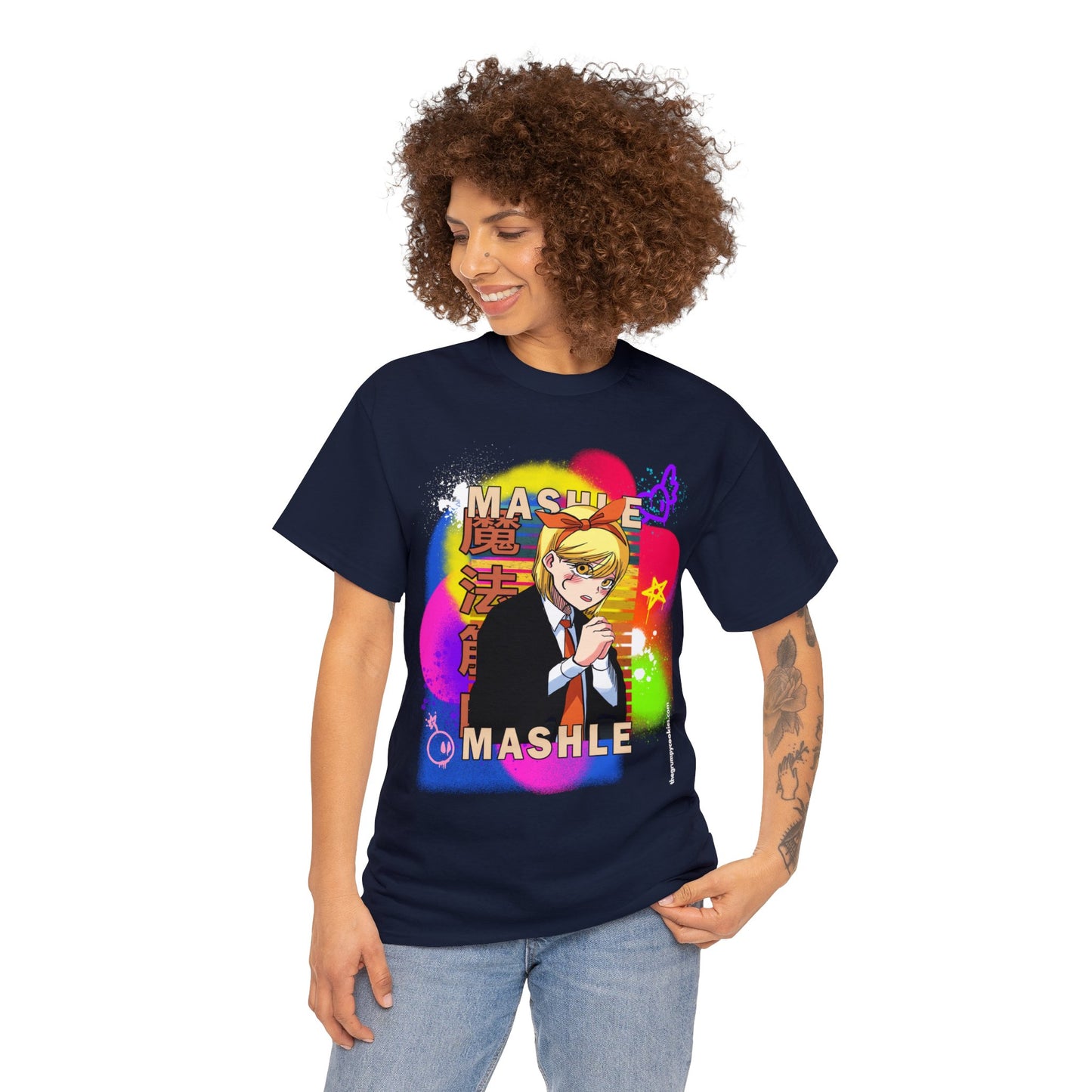 Mashle - Lemon Irvine Graffiti Unisex Heavy Cotton Tee