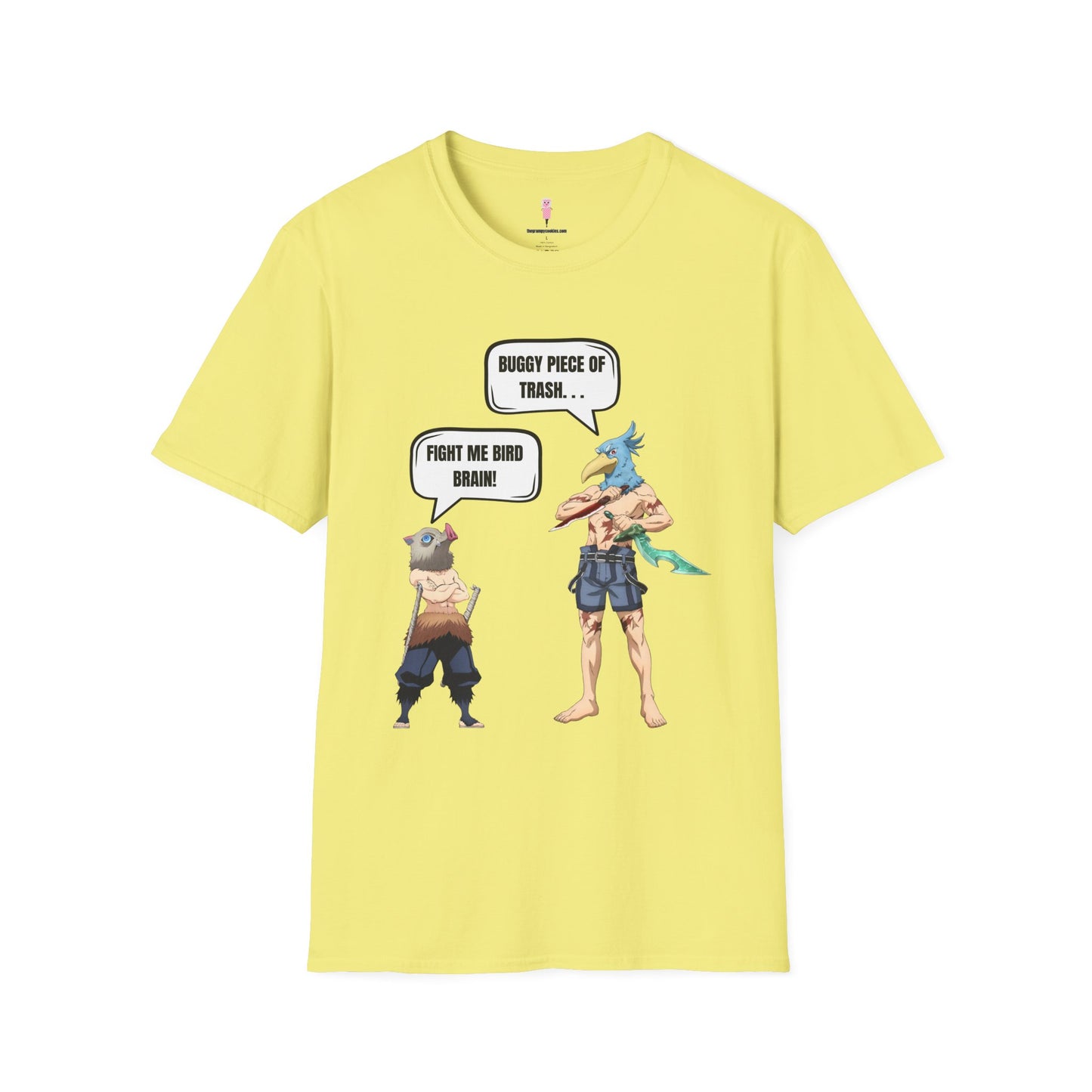 Shangri-la Frontier vs Demon Slayer- Boar Head vs Bird Brain Graphic Tee