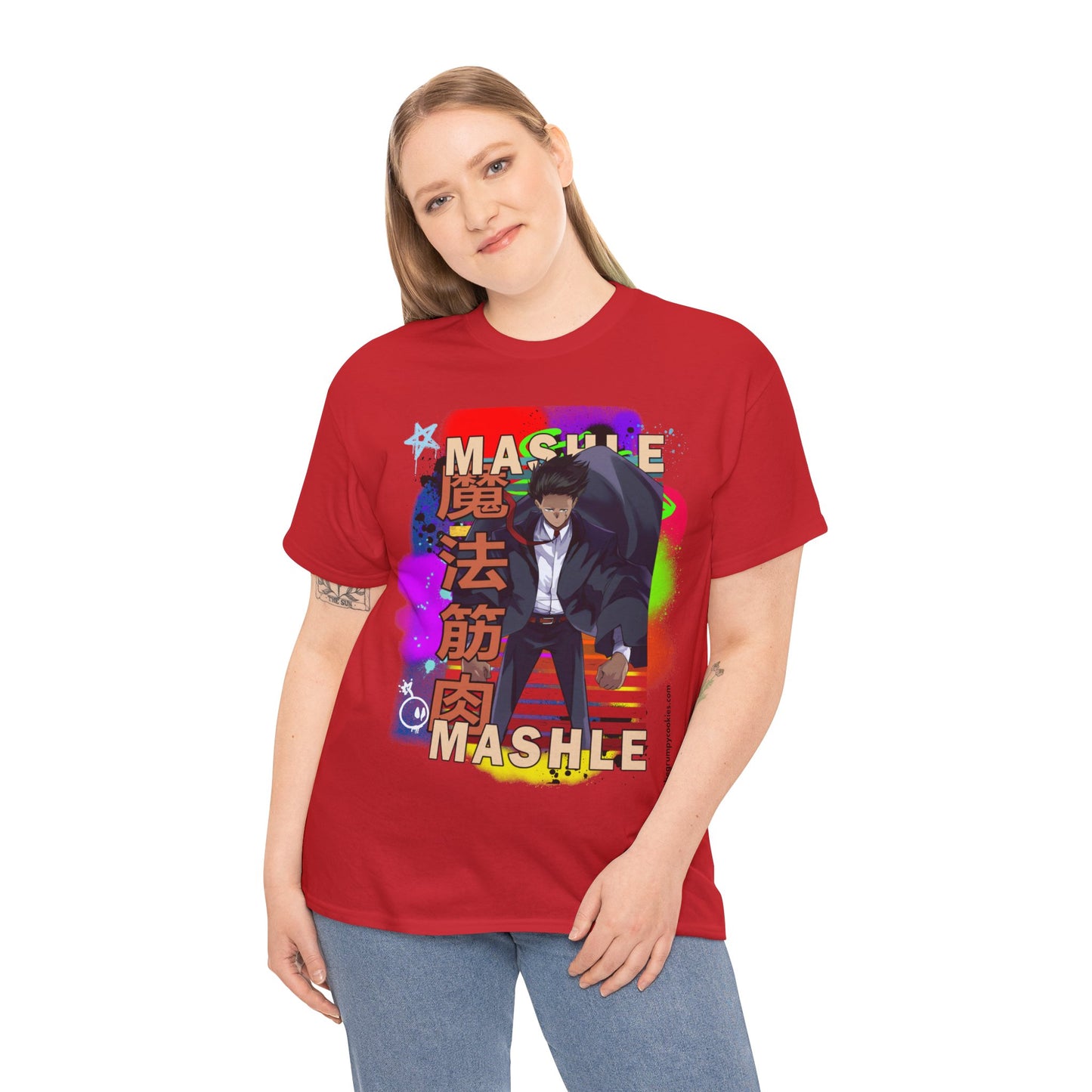 Mashle - Mash Burnedead Graffiti Unisex Heavy Cotton Tee