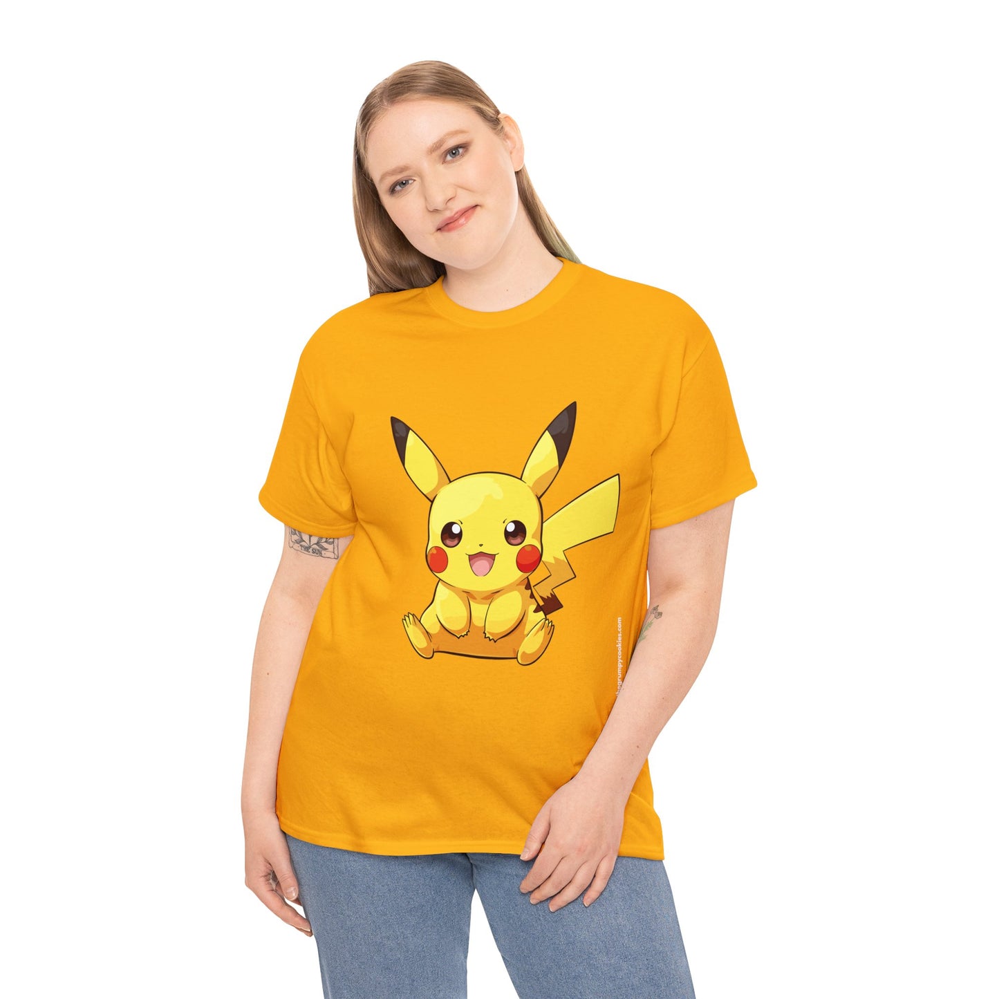 Pokemon - Pika P Unisex Heavy Cotton Tee