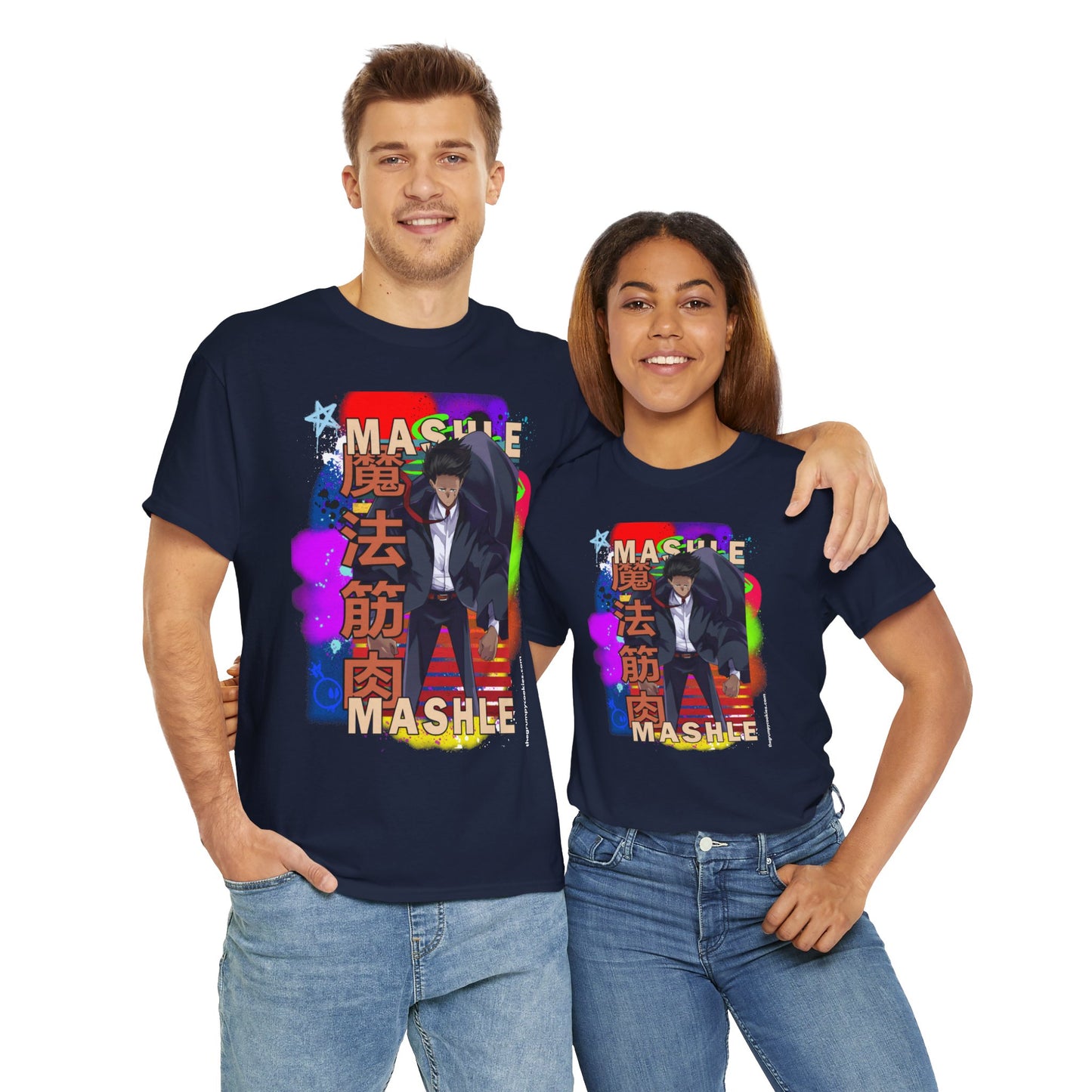 Mashle - Mash Burnedead Graffiti Unisex Heavy Cotton Tee