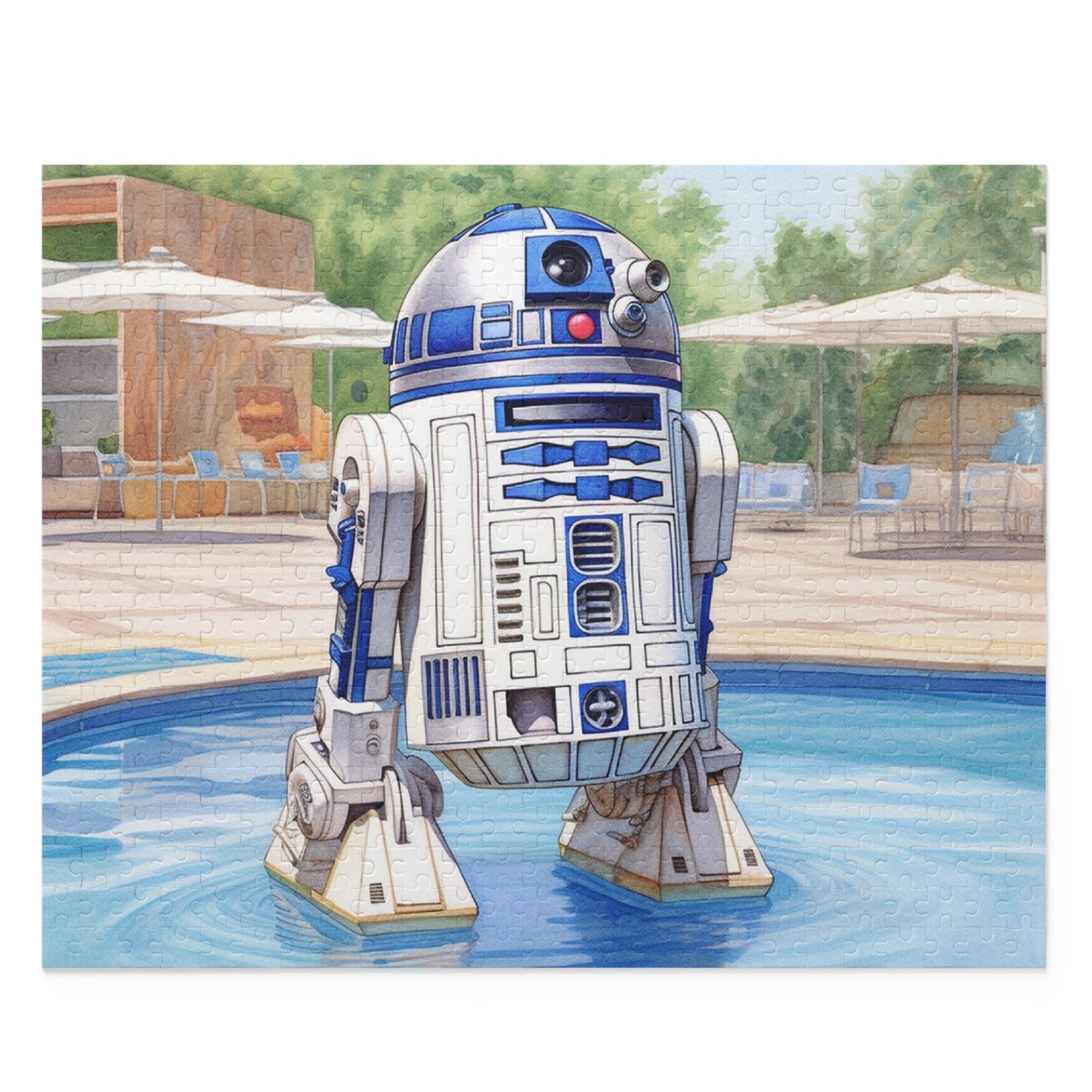 Star Wars - R2D2 at the Pool Party Puzzle (120, 252, 500-Piece)