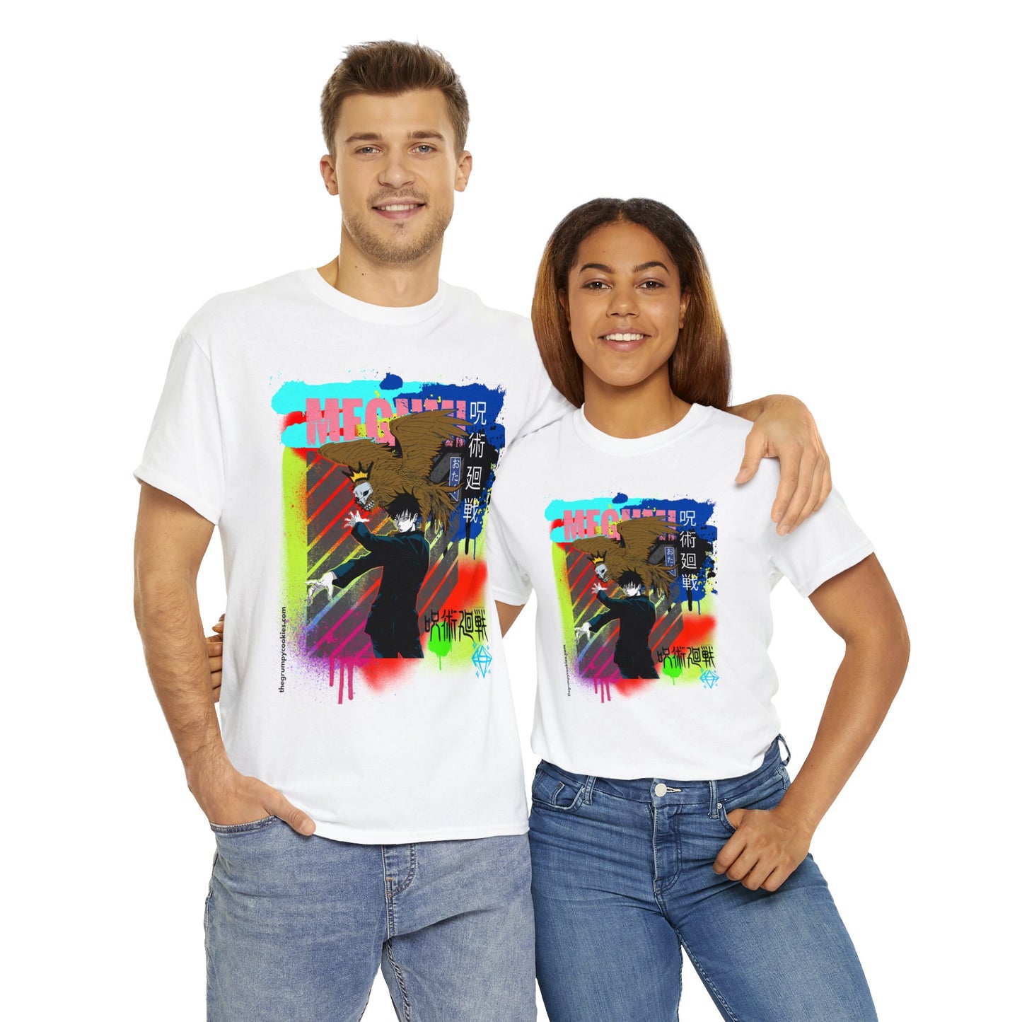 Jujutsu Kaisen - Megumi & Nue Unisex Heavy Cotton Tee