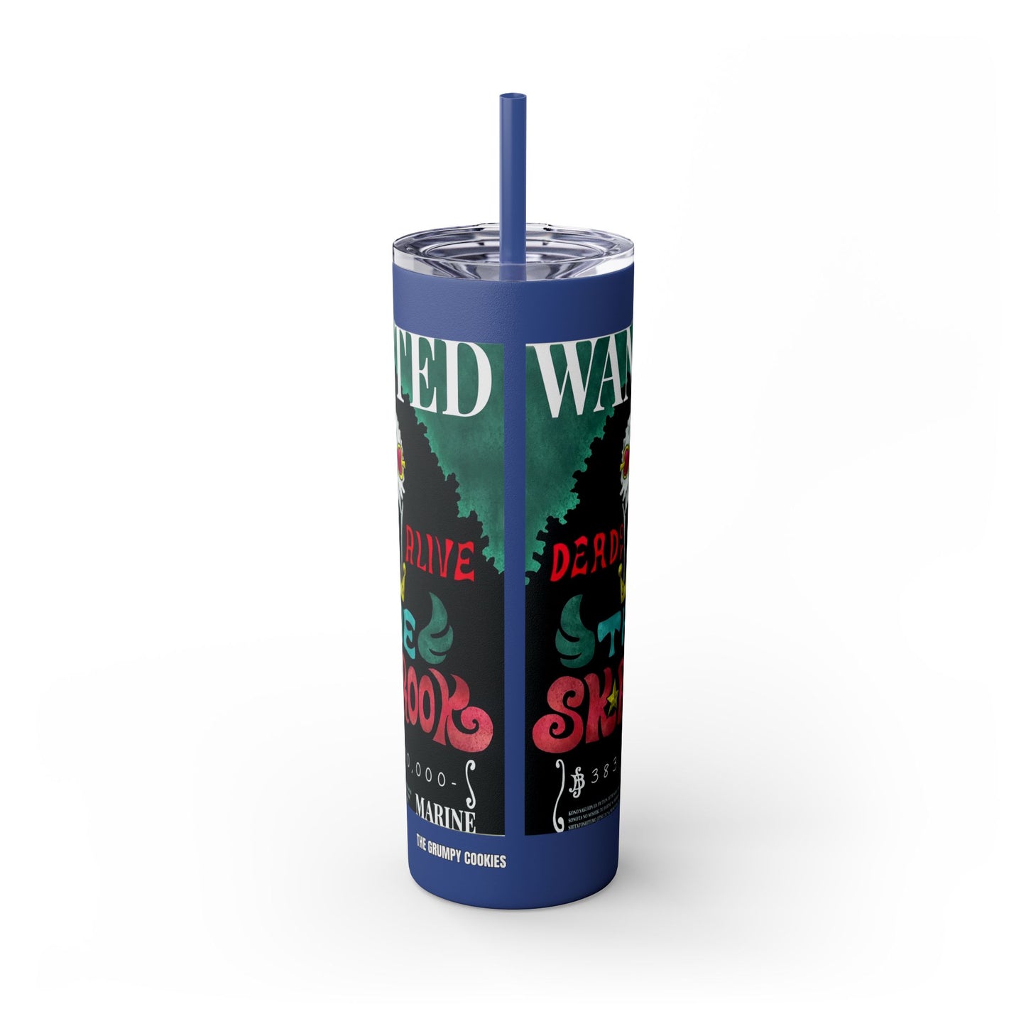 One Piece - Brook Wanted Poster Tumbler with Straw, 20oz