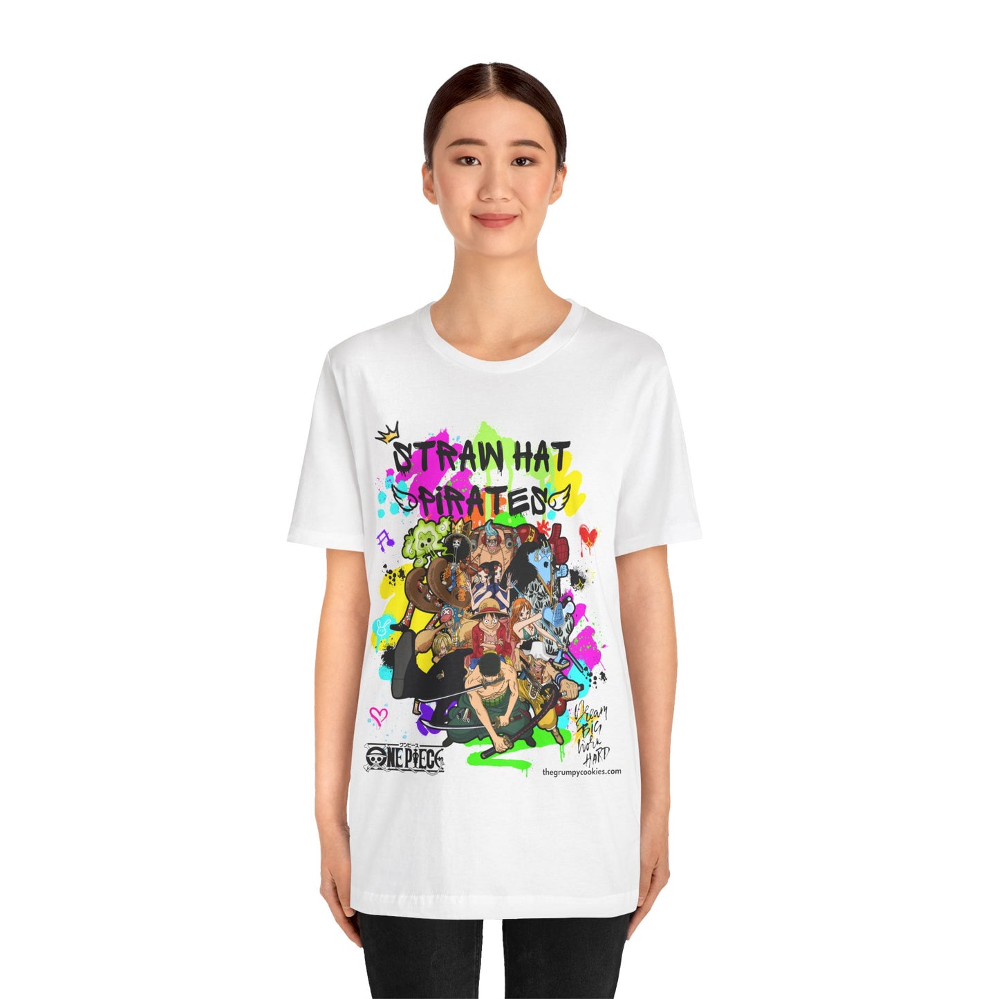 One Piece - Graffiti Straw Hats Unisex Jersey Short Sleeve Tee