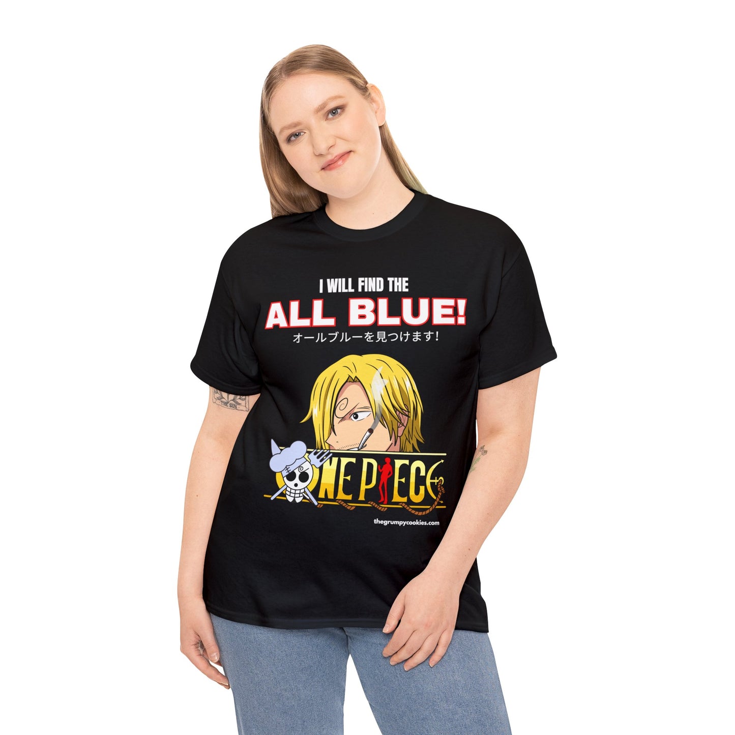 One Piece - Find the All Blue Unisex Heavy Cotton Tee