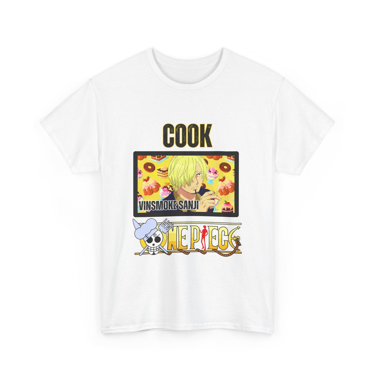One Piece - Cook Sanji Unisex Heavy Cotton Tee