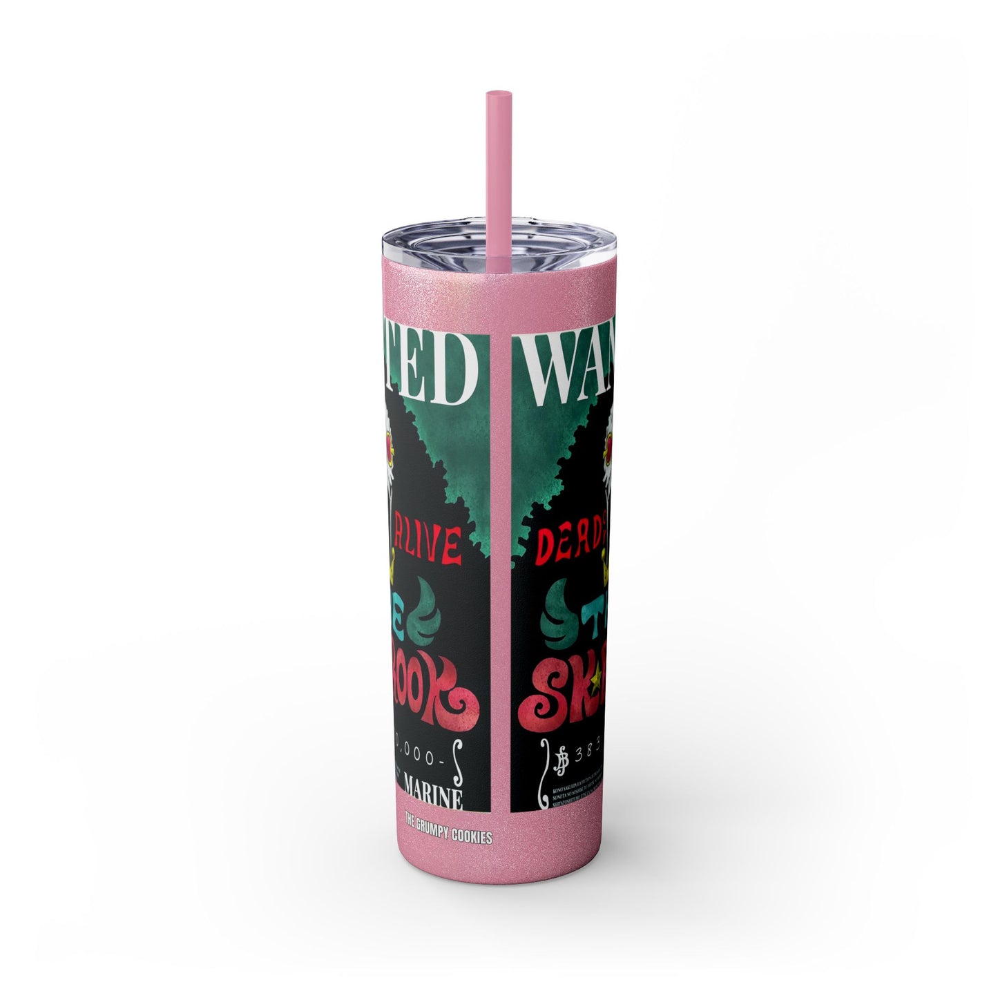 One Piece - Brook Wanted Poster Tumbler with Straw, 20oz