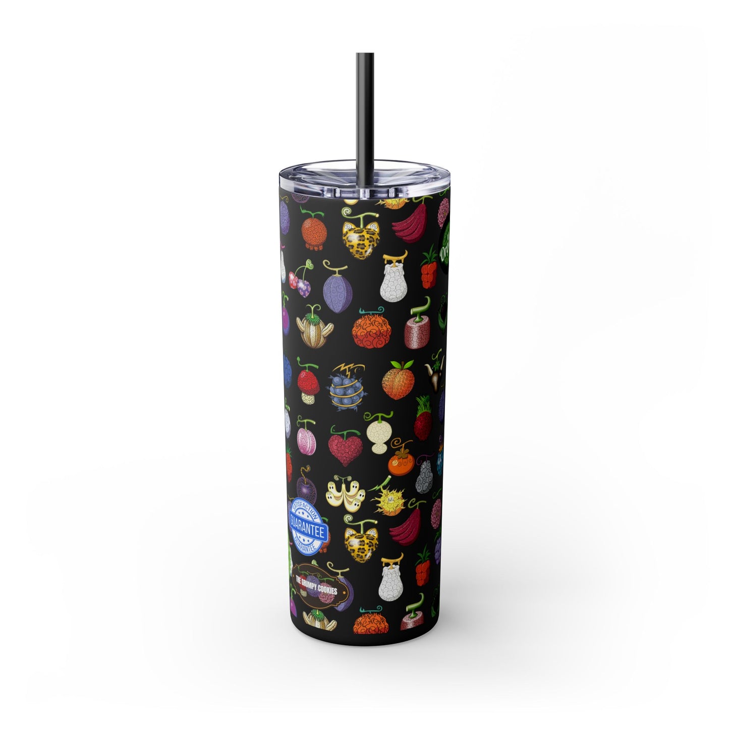 One Piece - Organic Devil Fruit 20oz Skinny Tumbler with Straw