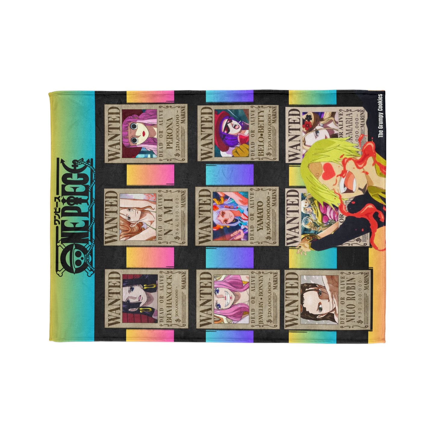 One Piece - Sanji In Love Polyester Blanket