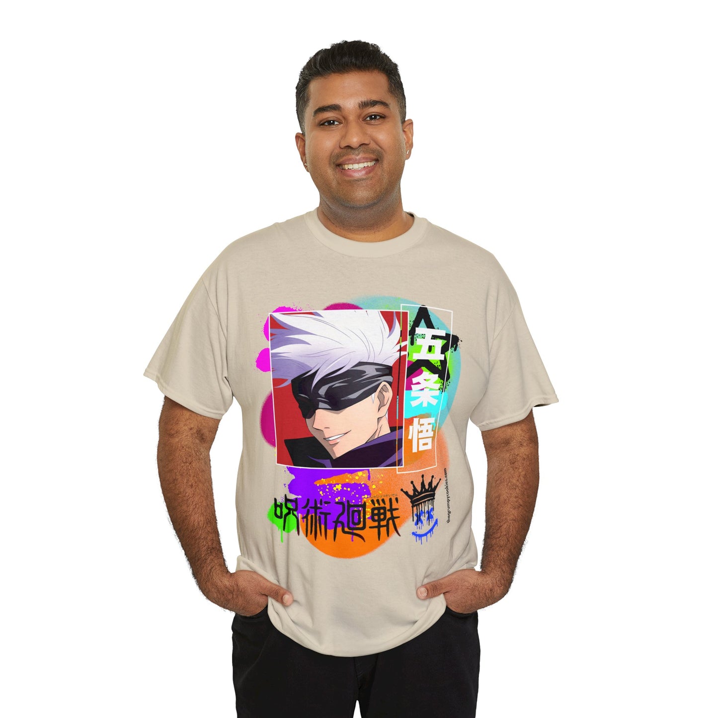 Jujutsu Kaisen - Gojo's Side Smile Unisex Heavy Cotton Tee