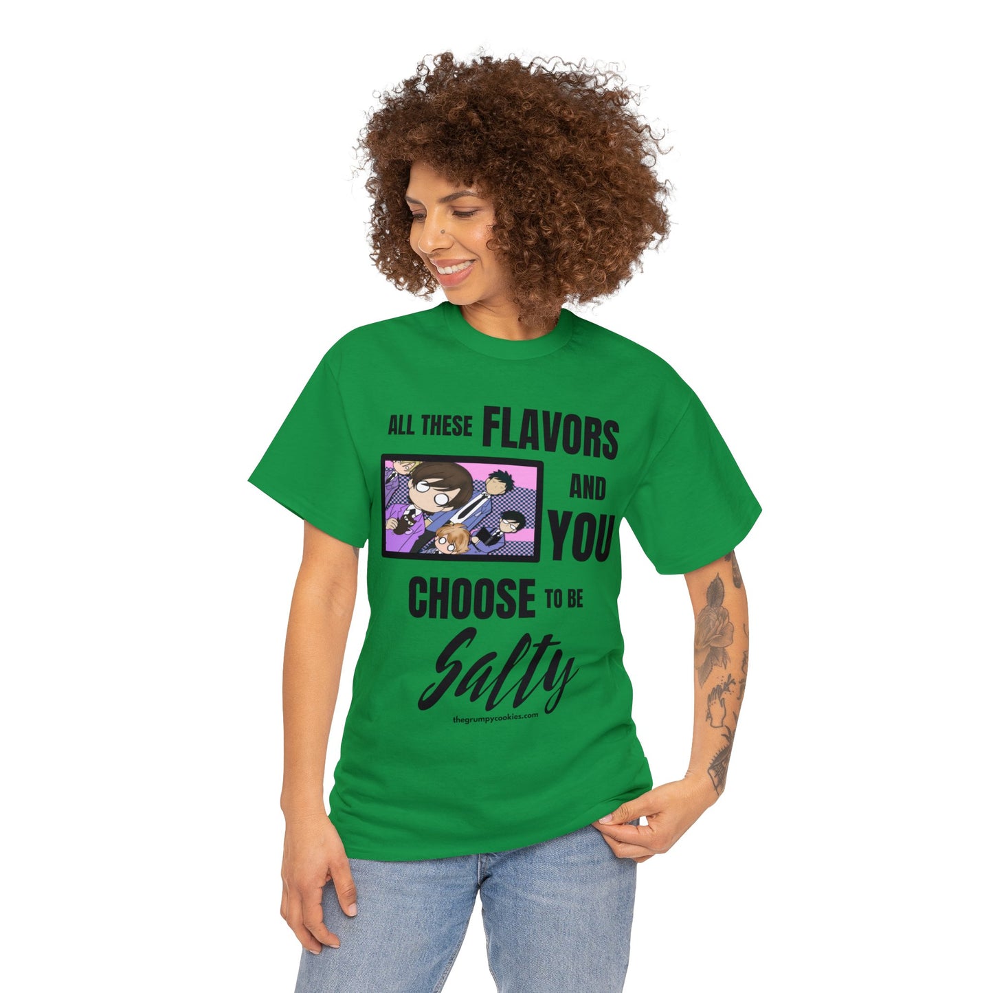 Ouran High School Host Club - Shocked Hosts Choose to Be Salty Unisex Heavy Cotton Tee