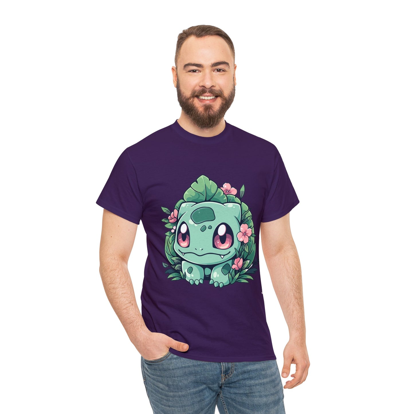 Pokemon - Flowering Bulba Unisex Heavy Cotton Tee
