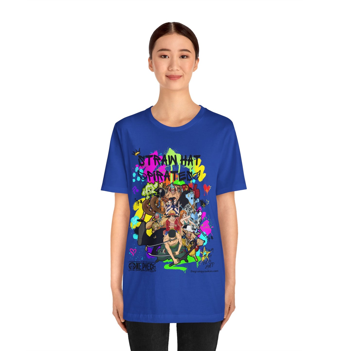 One Piece - Graffiti Straw Hats Unisex Jersey Short Sleeve Tee