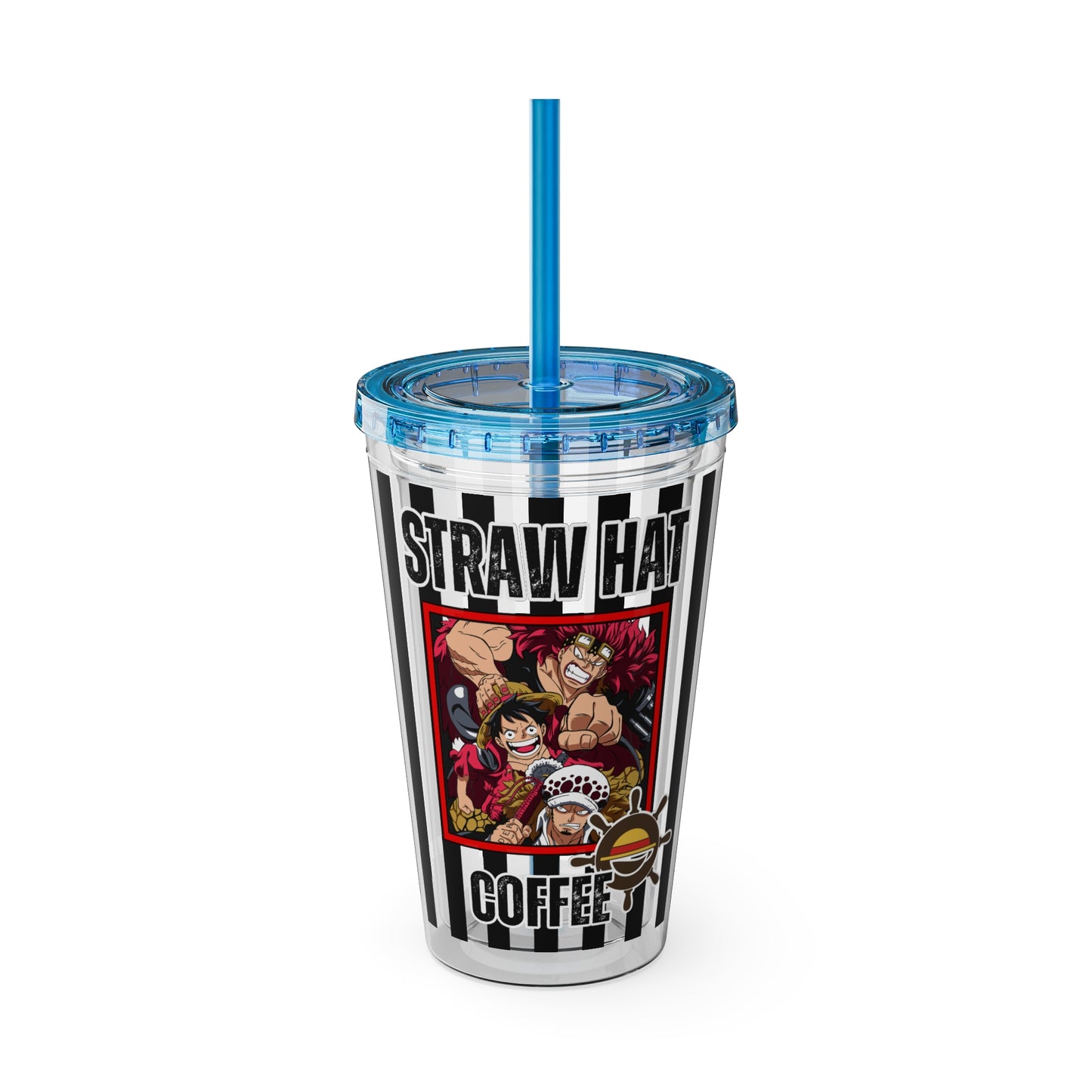Straw Hat Coffee - The Worst Generation Sunsplash Tumbler with Straw, 16oz
