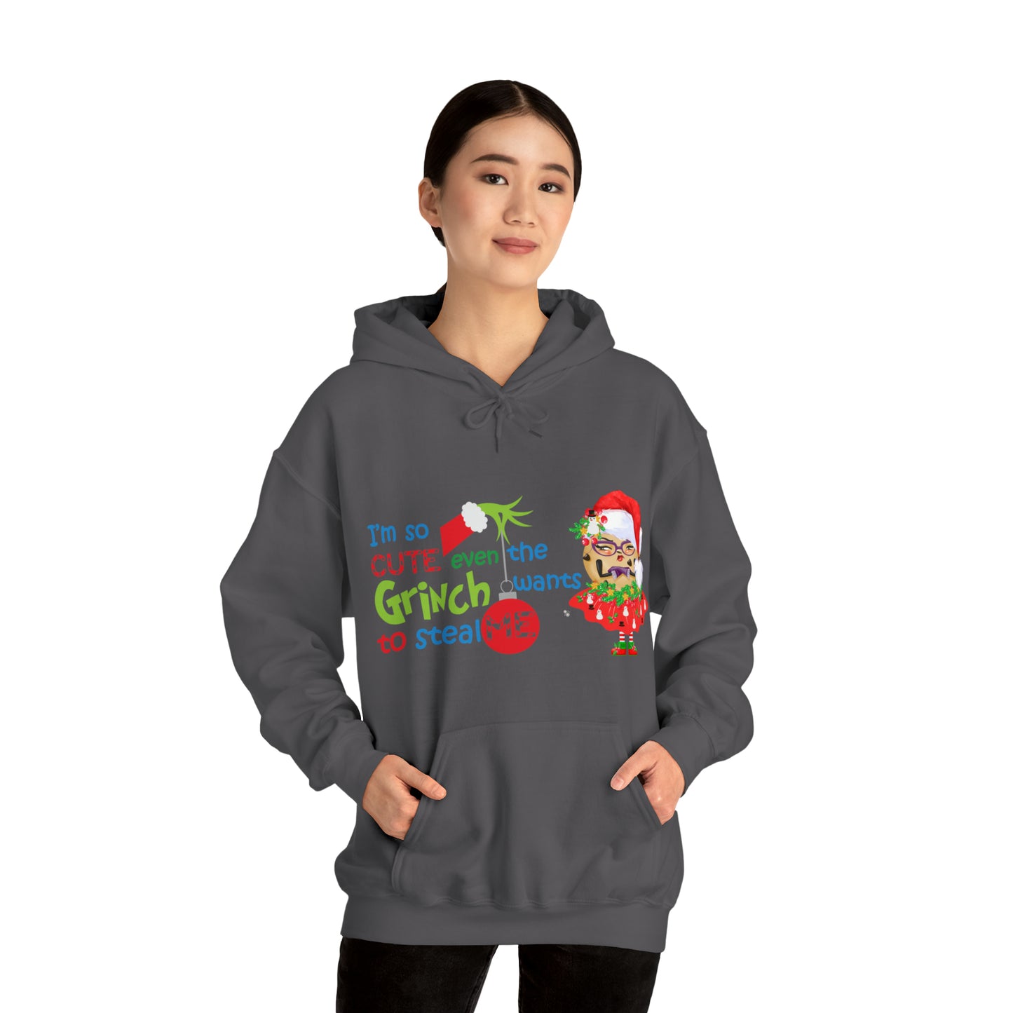 The Grumpy Cookies - Even the Grinch Loves TGC Unisex Heavy Blend™ Hooded Sweatshirt