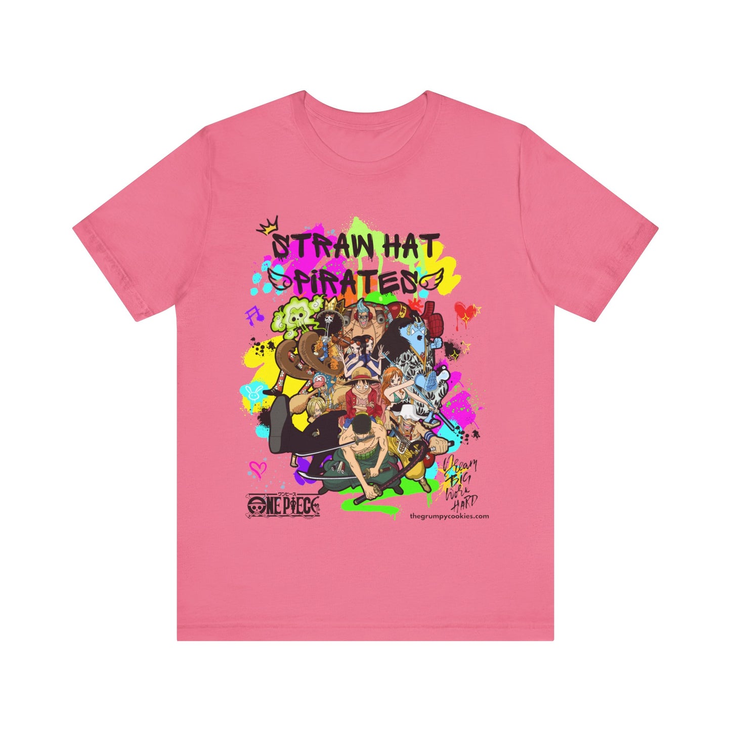 One Piece - Graffiti Straw Hats Unisex Jersey Short Sleeve Tee