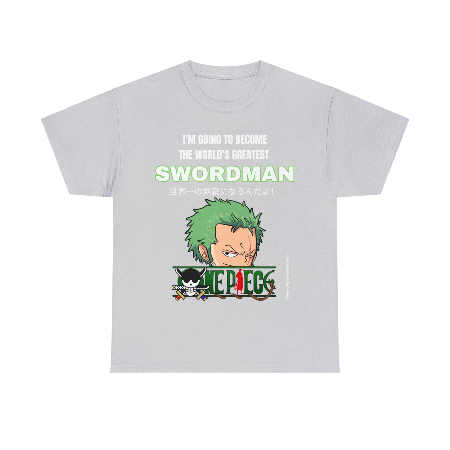 One Piece - World's Greatest Swordsman Unisex Heavy Cotton Tee