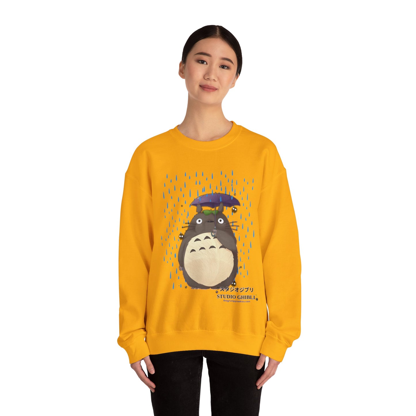 Studio Ghibli - My Neighbor Totoro - Totoro in the Rain Unisex Heavy Blend™ Crewneck Sweatshirt
