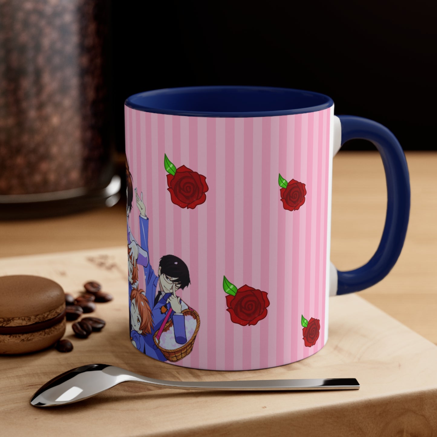 Ouran High School Host Club - Kiss Kiss Fall in Love Accent Coffee Mug, 11oz