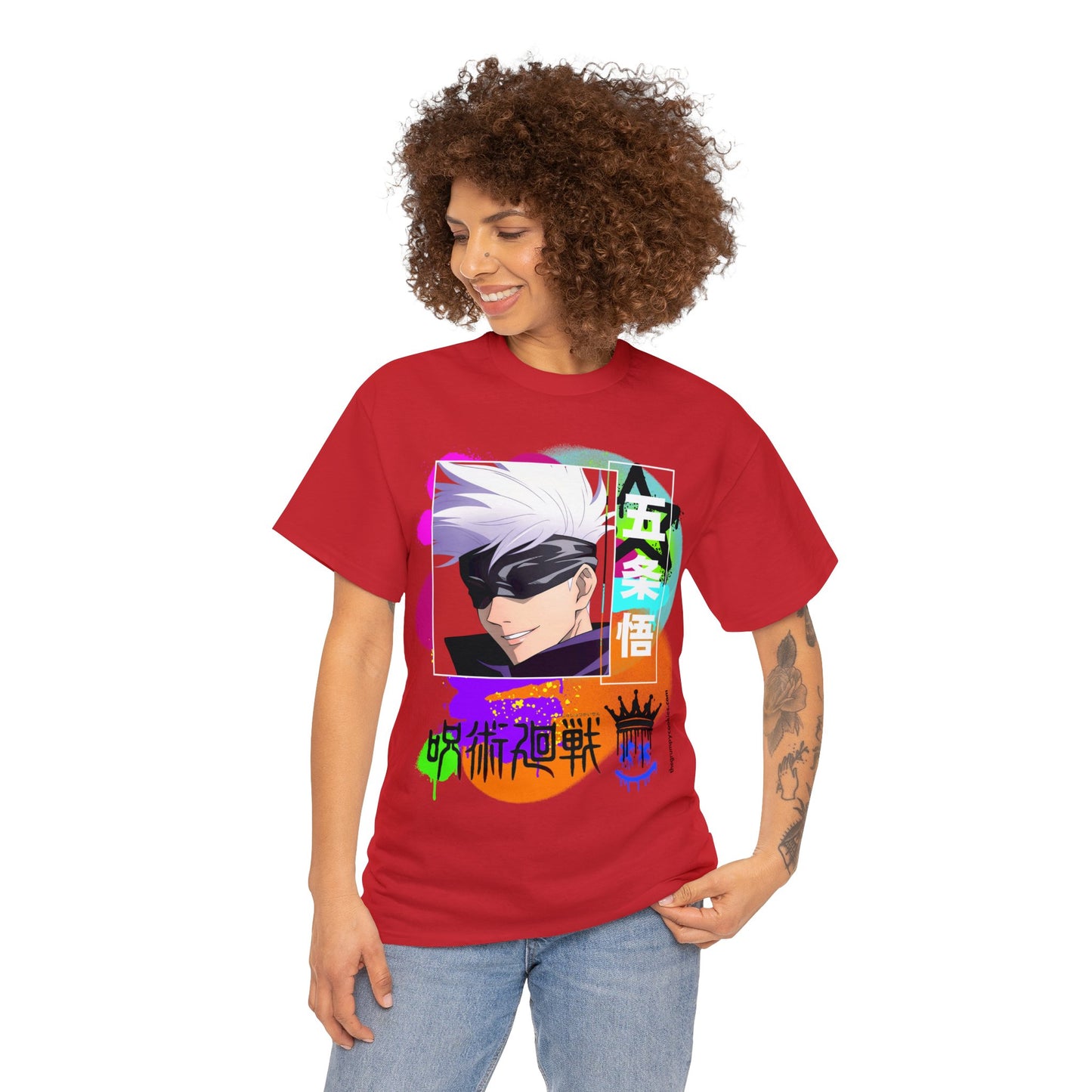 Jujutsu Kaisen - Gojo's Side Smile Unisex Heavy Cotton Tee