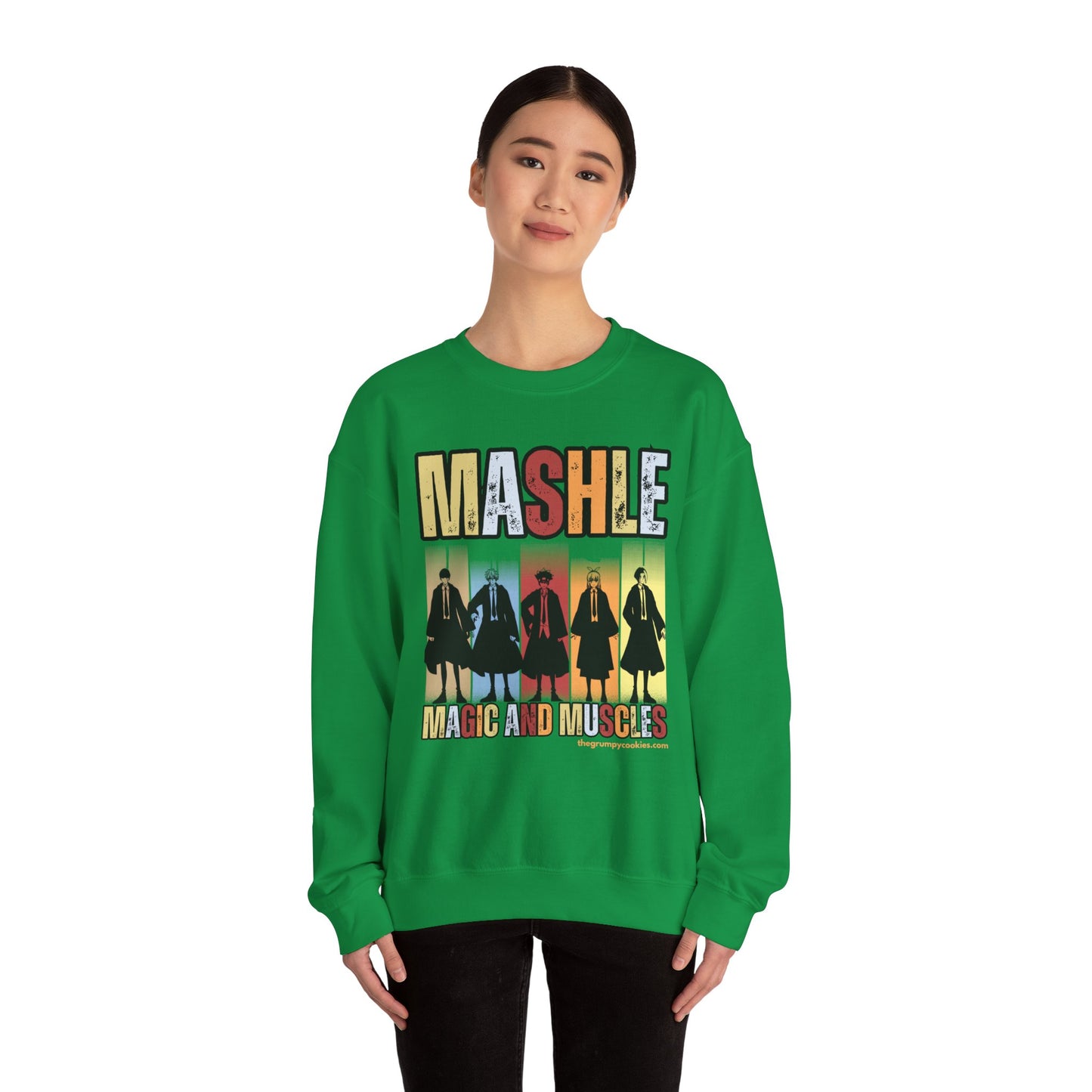 Mashle - Team No Magic Unisex Heavy Blend™ Crewneck Sweatshirt