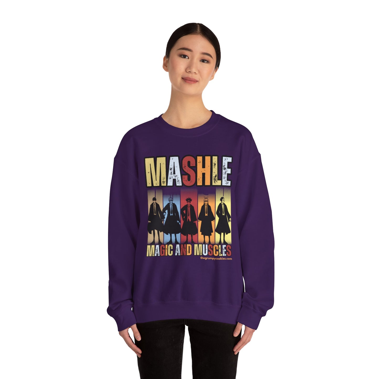 Mashle - Team No Magic Unisex Heavy Blend™ Crewneck Sweatshirt