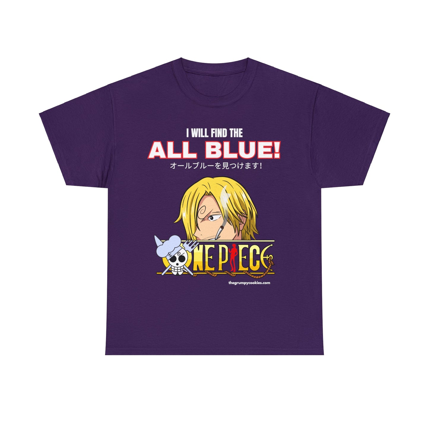 One Piece - Find the All Blue Unisex Heavy Cotton Tee