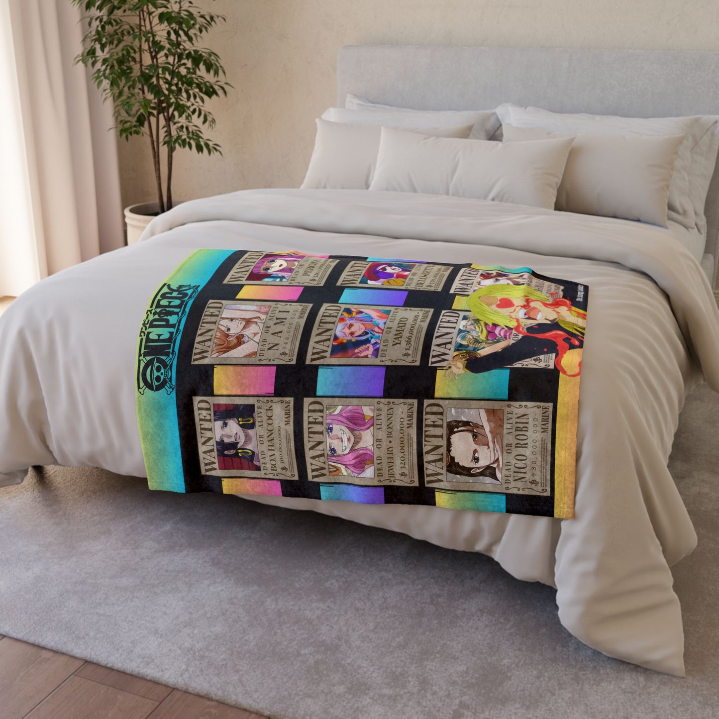 One Piece - Sanji In Love Polyester Blanket