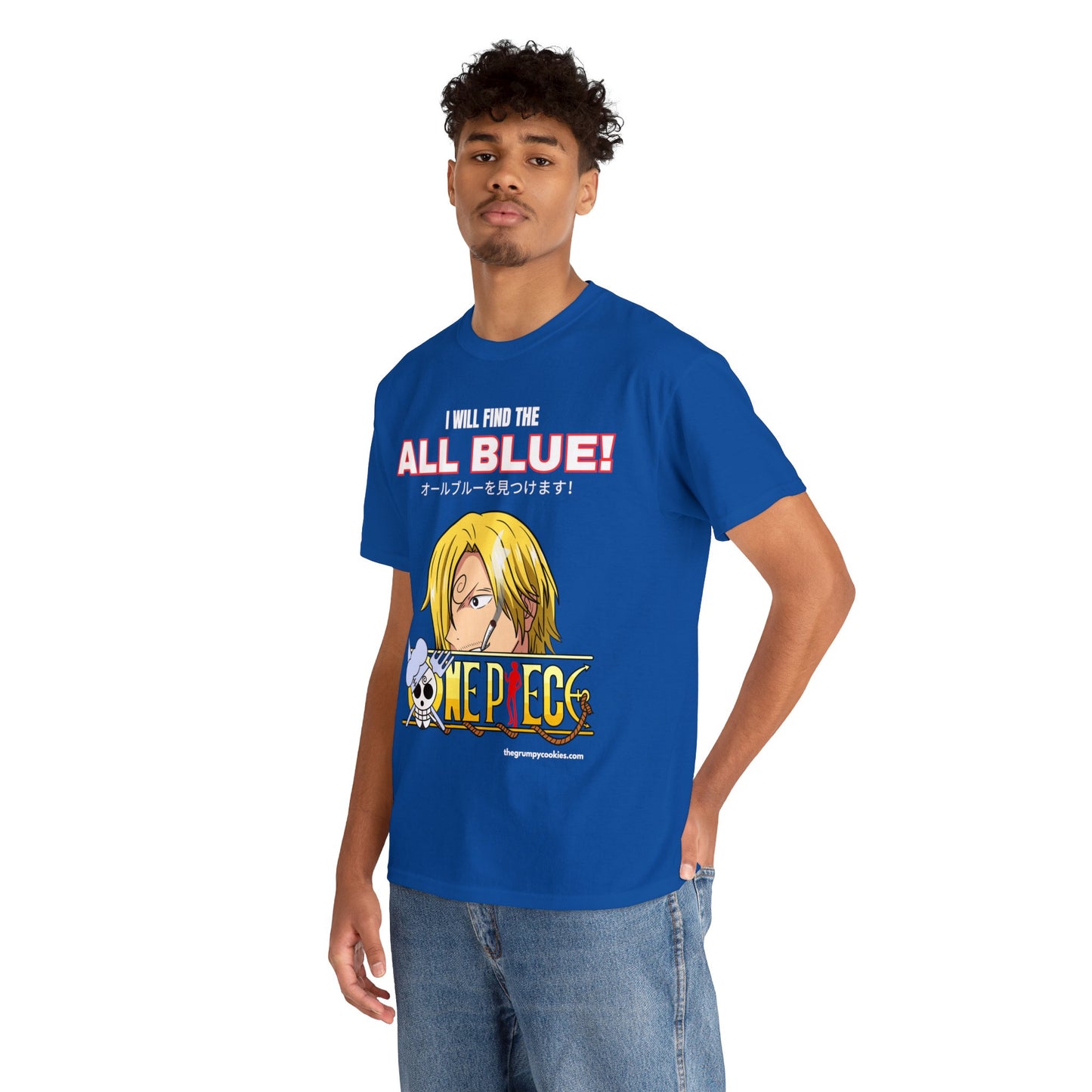 One Piece - Find the All Blue Unisex Heavy Cotton Tee
