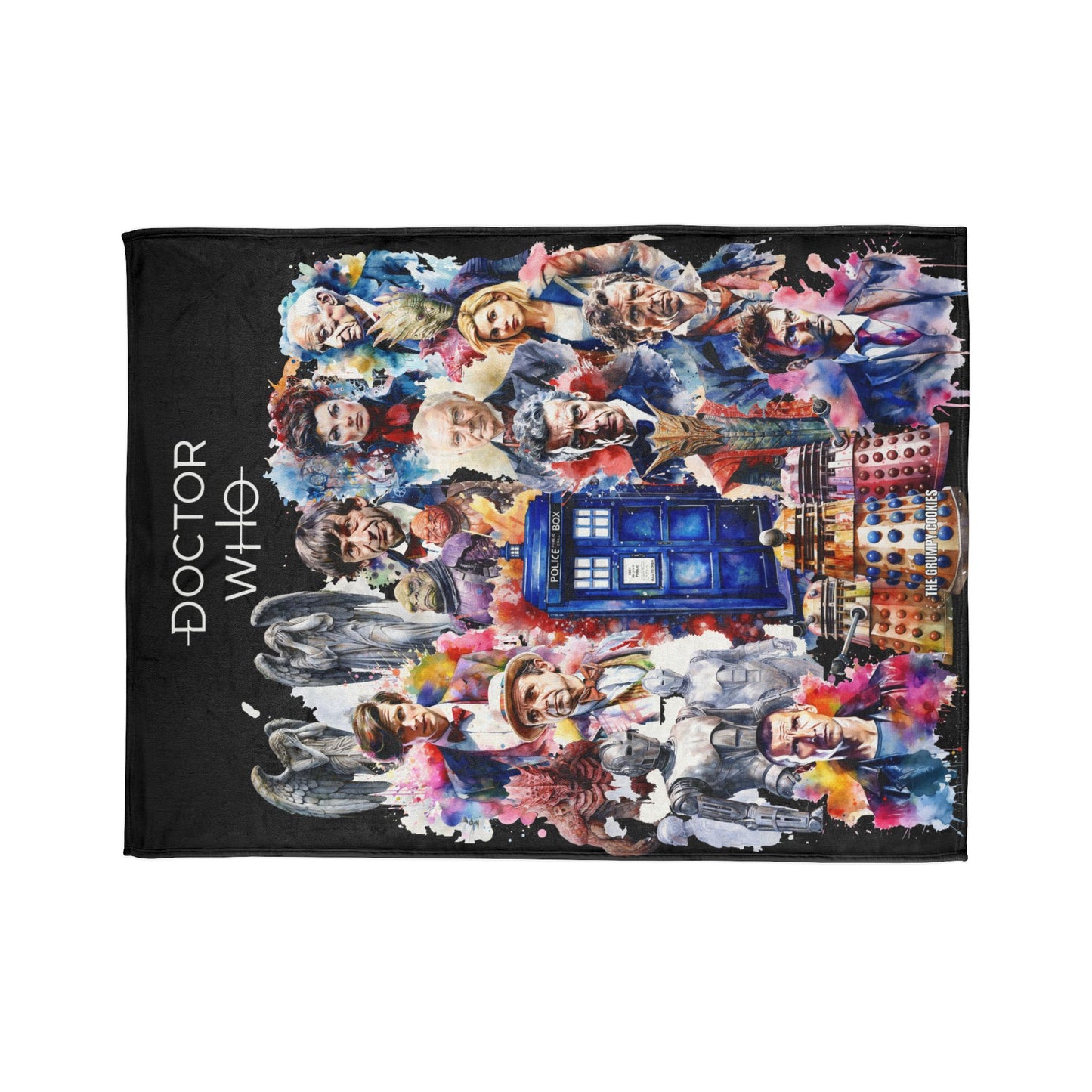Dr Who - The Doctor and his Foes Polyester Blanket
