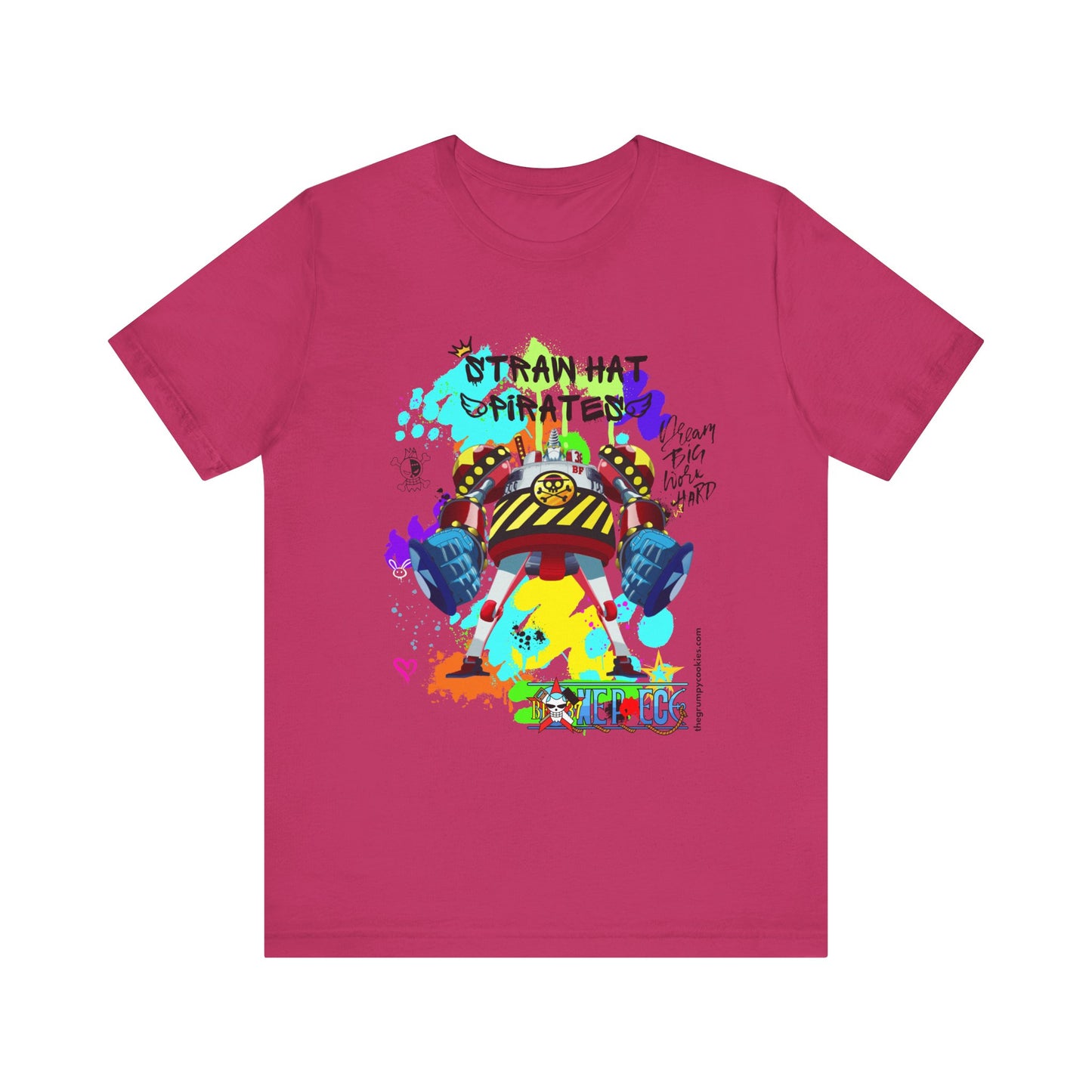 One Piece - Graffiti General Franky Unisex Jersey Short Sleeve Tee