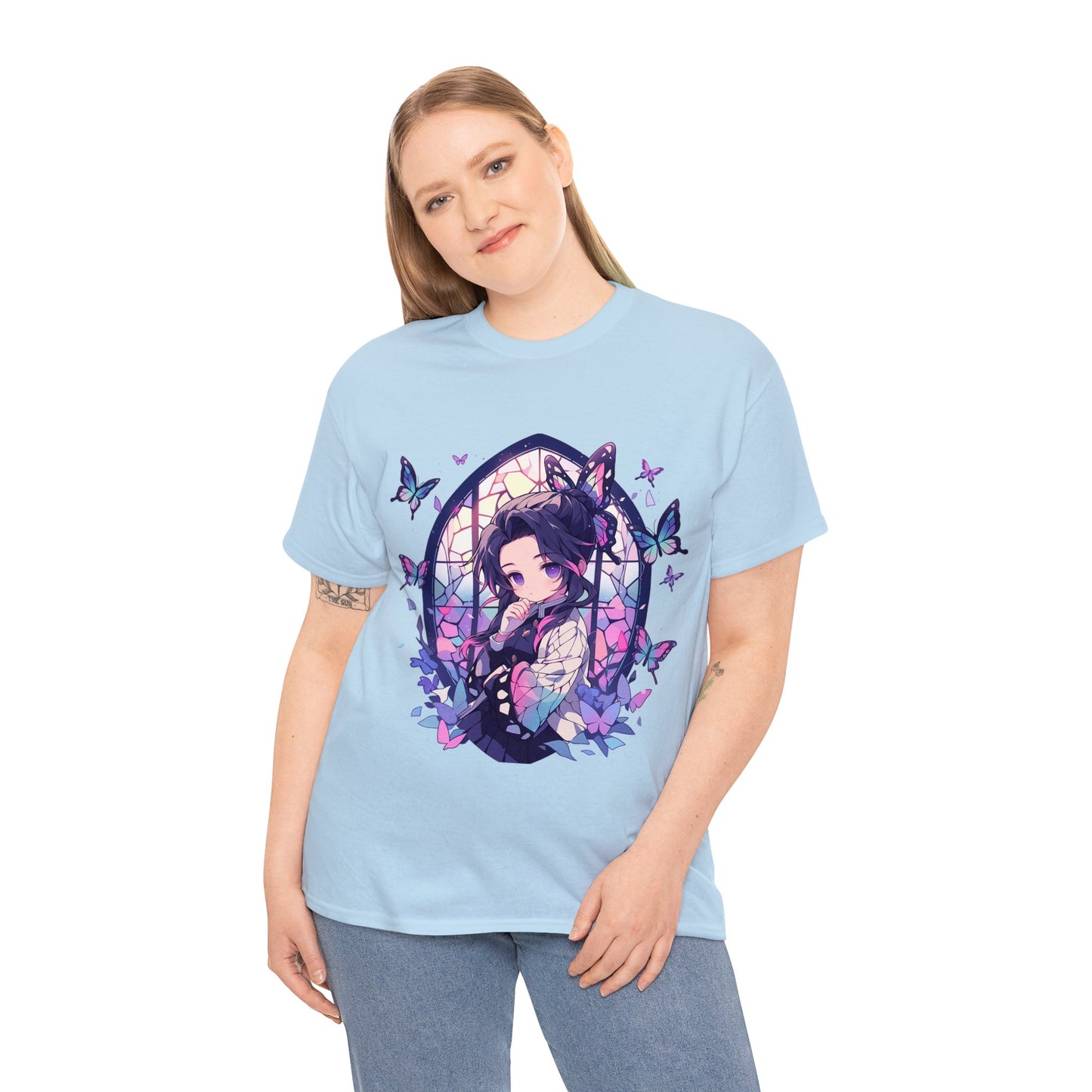 Demon Slayer - Stained Glass Shinobu Kocho Series Unisex Heavy Cotton Tee