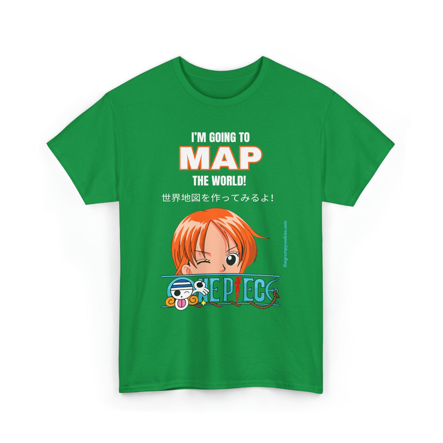 One Piece - Map the World Unisex Heavy Cotton Tee