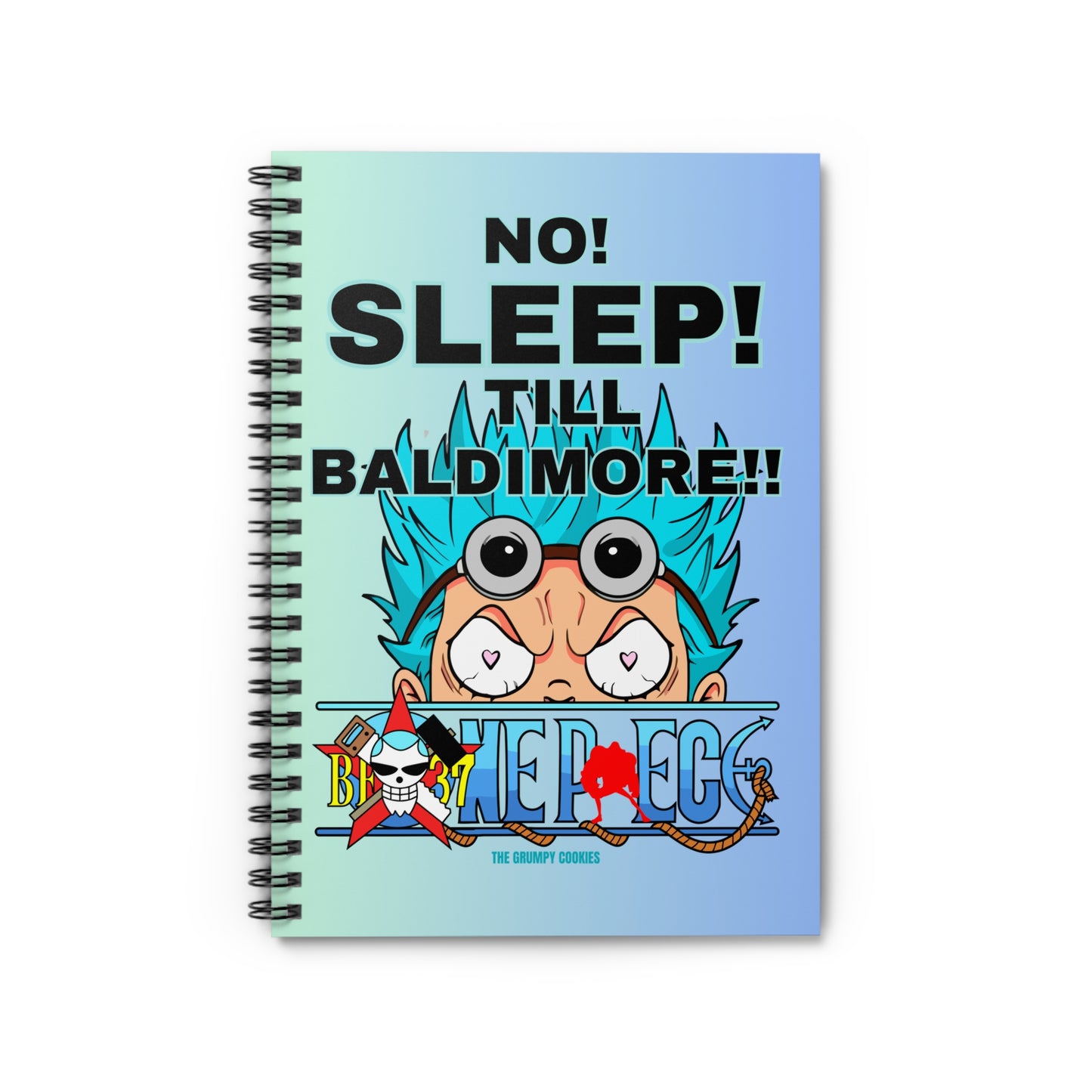 One Piece - No Sleep Till Baldimore Ruled Notebook