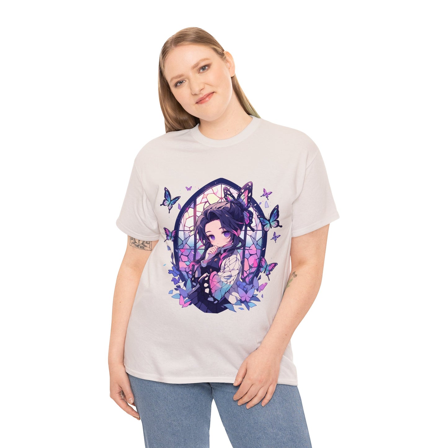 Demon Slayer - Stained Glass Shinobu Kocho Series Unisex Heavy Cotton Tee