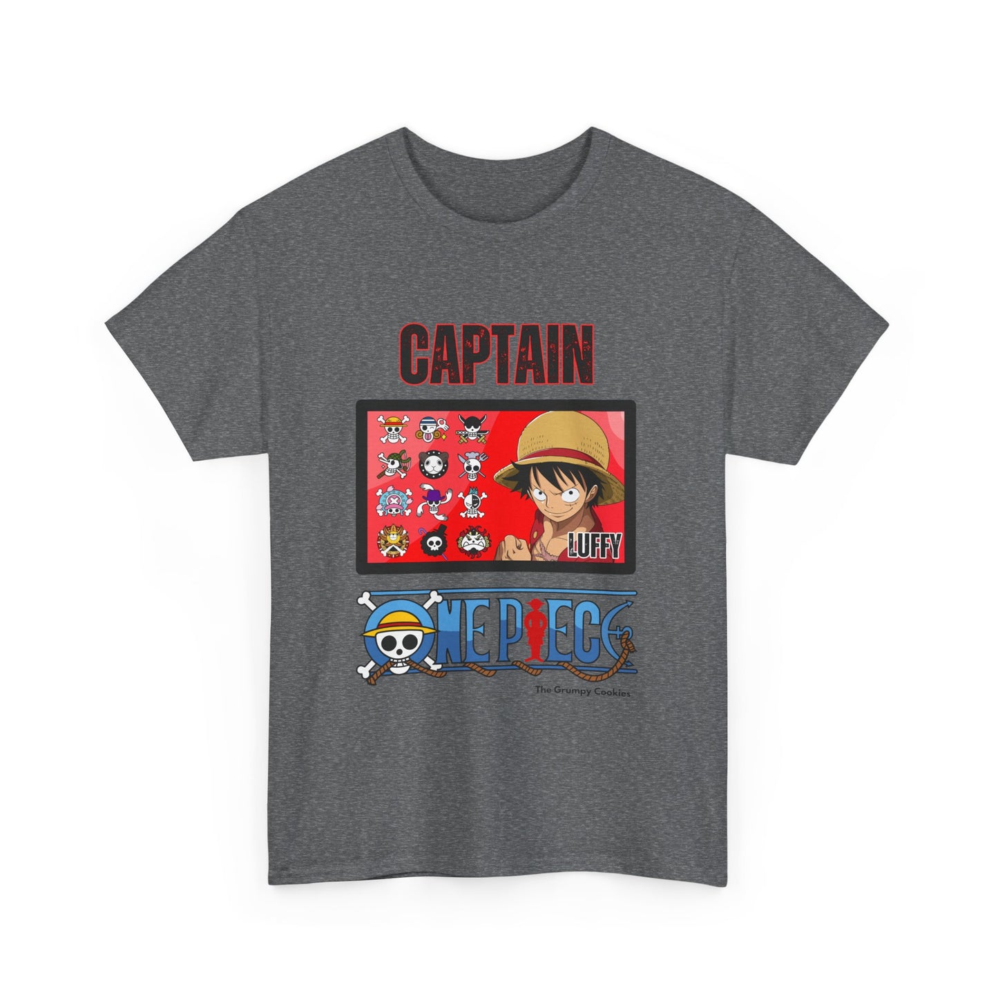 One Piece - Captain Luffy Unisex Heavy Cotton Tee
