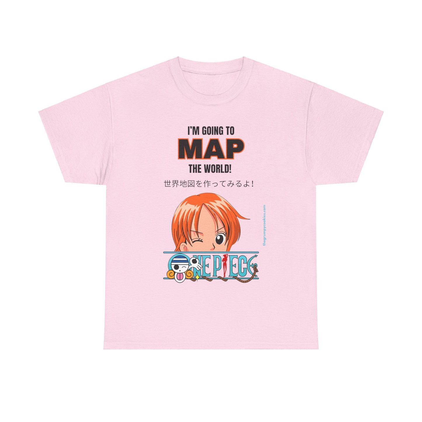 One Piece - Map the World Unisex Heavy Cotton Tee