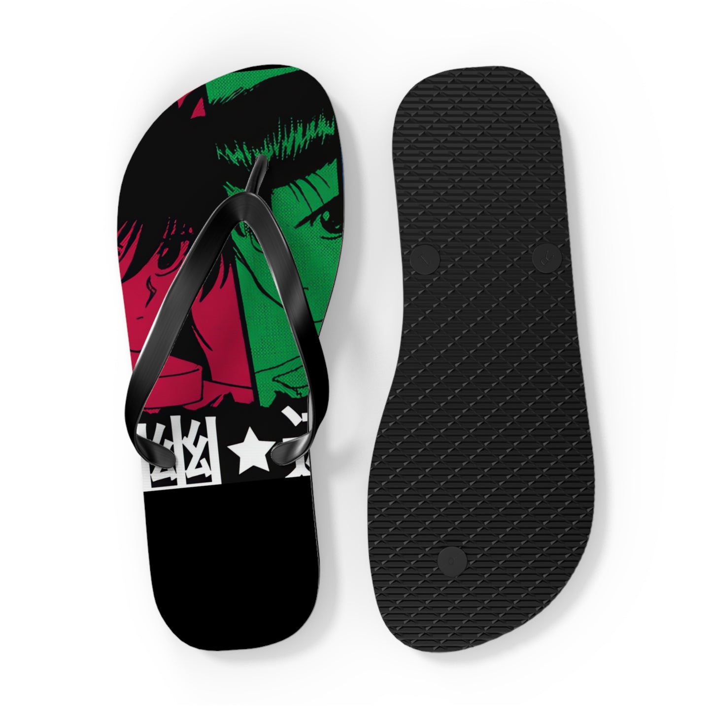 YuYu Hakusho - Power of Four Unisex Flip Flops