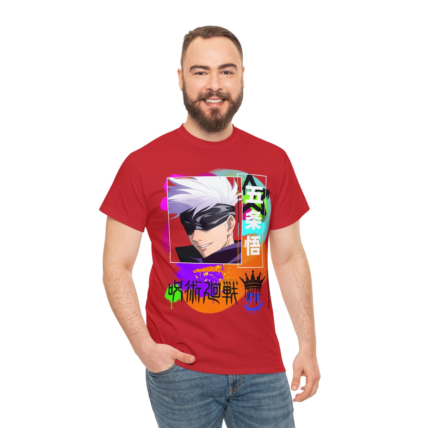 Jujutsu Kaisen - Gojo's Side Smile Unisex Heavy Cotton Tee