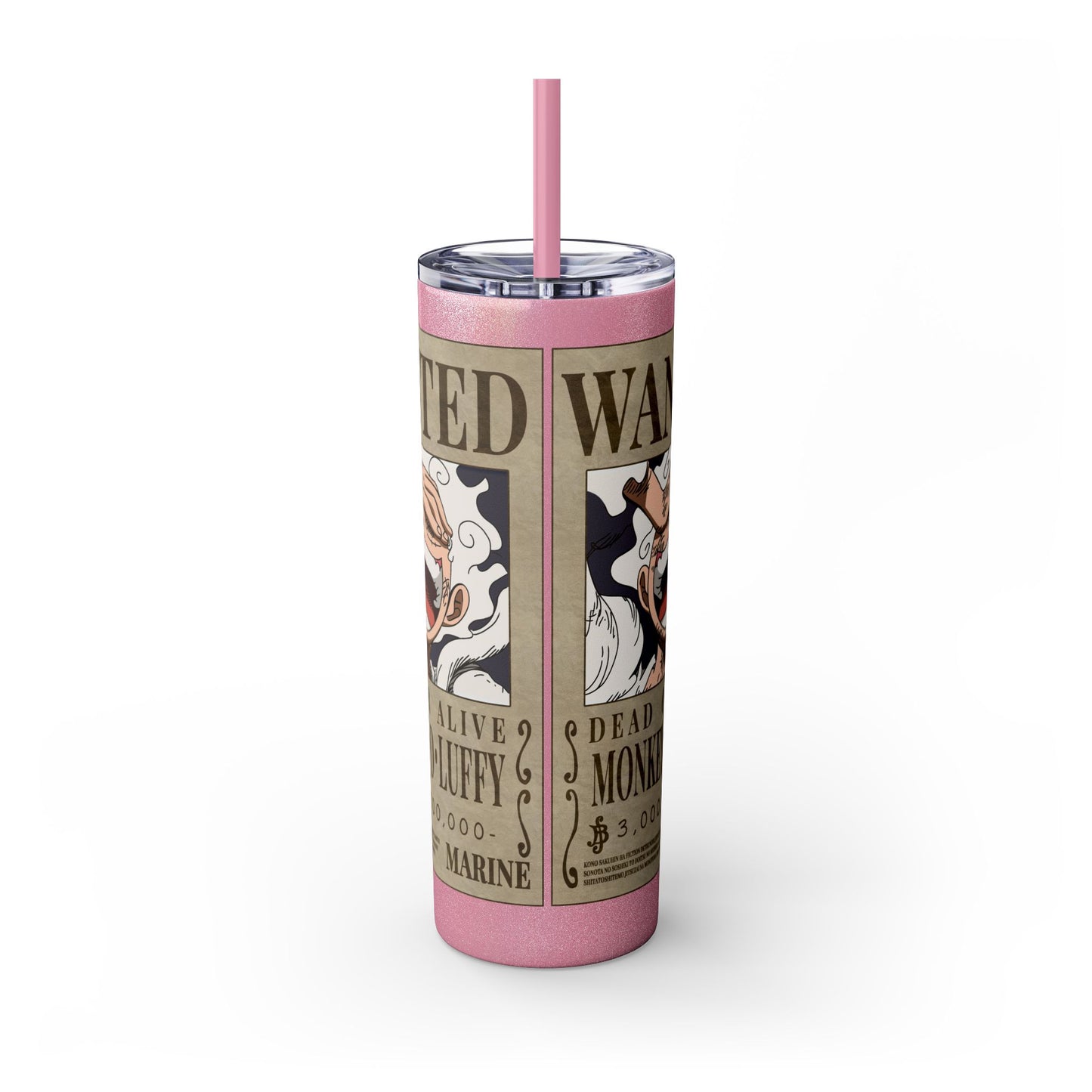 One Piece - Luffy Fifth Gear Skinny Tumbler with Straw, 20oz