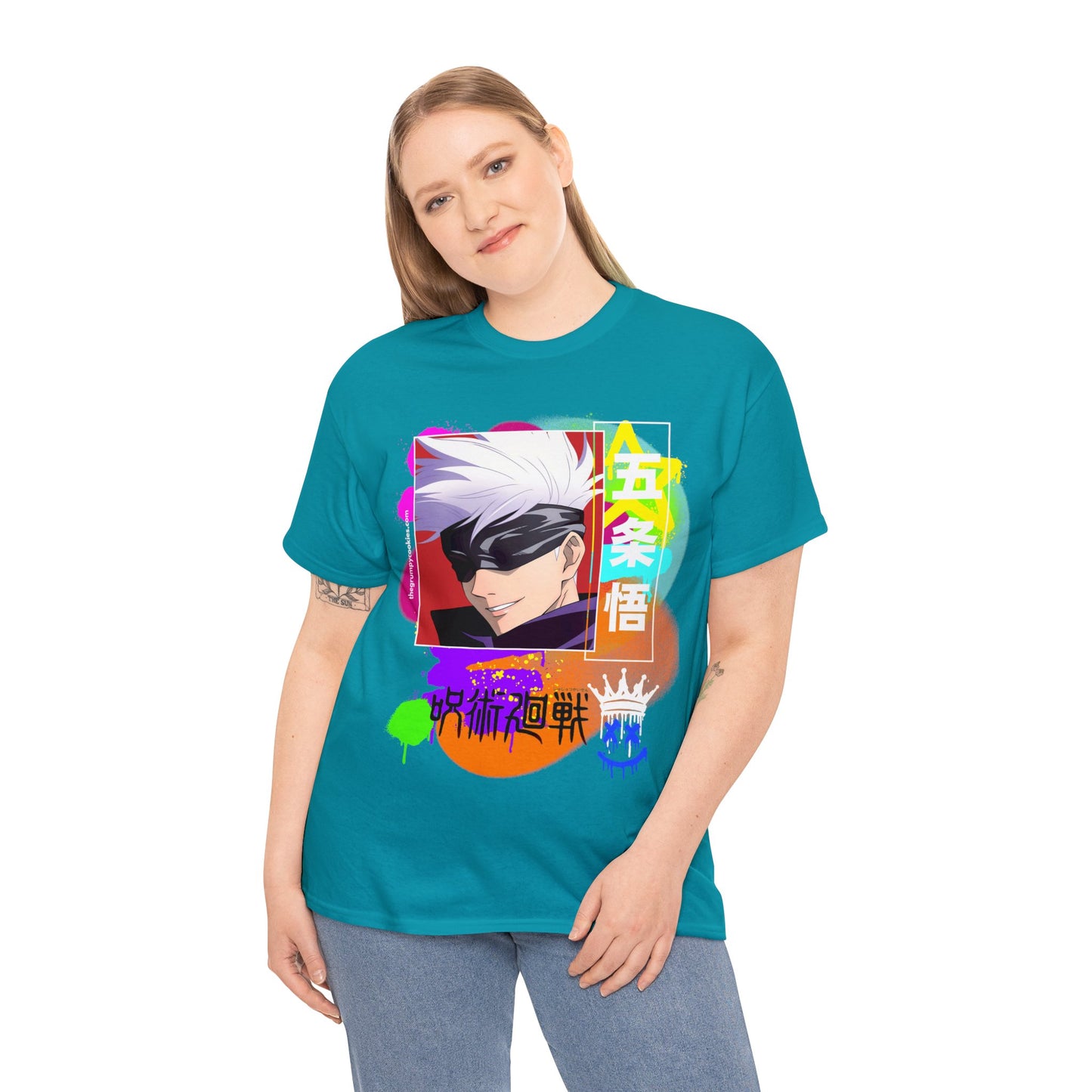 Jujutsu Kaisen - Gojo's Side Smile Unisex Heavy Cotton Tee