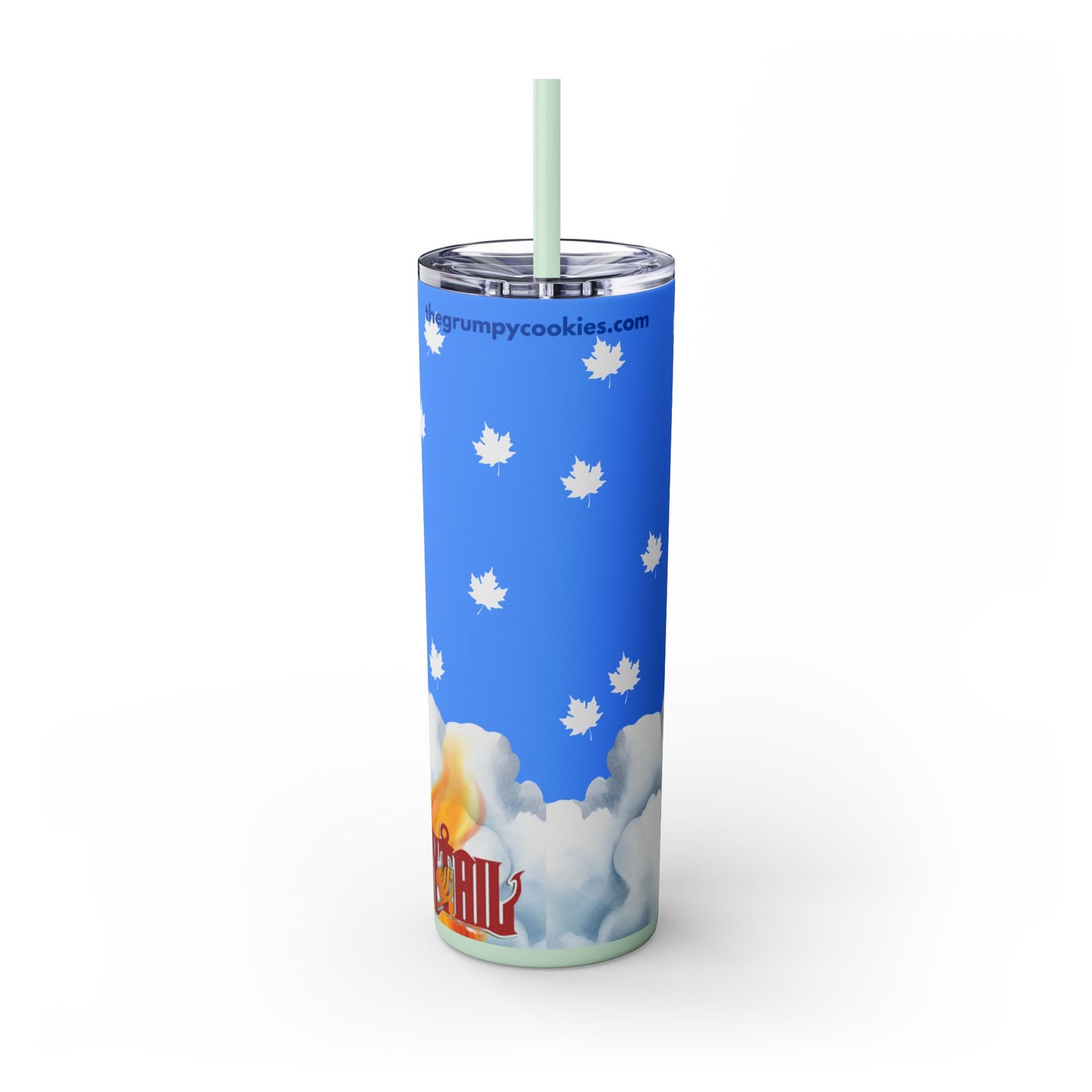 Fairy Tail - Happy As Can Be Skinny Tumbler with Straw, 20oz