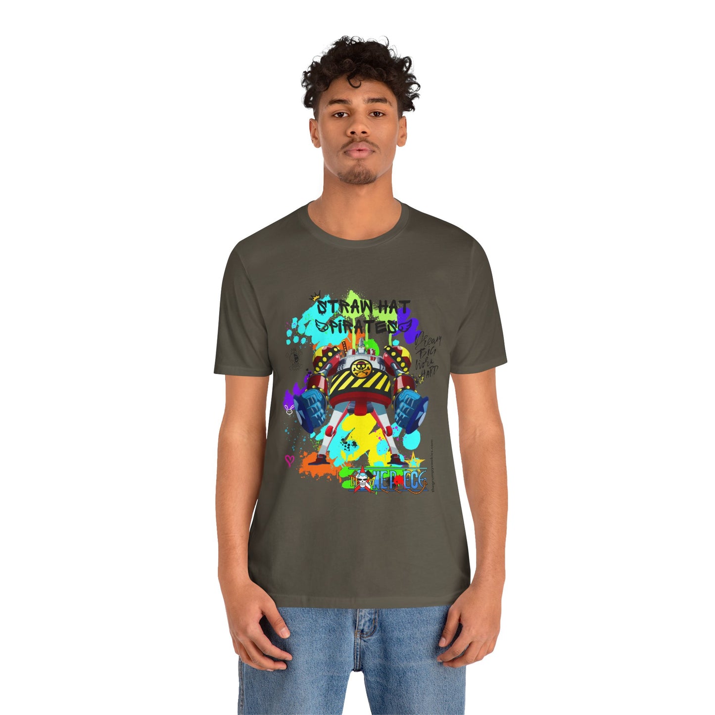 One Piece - Graffiti General Franky Unisex Jersey Short Sleeve Tee