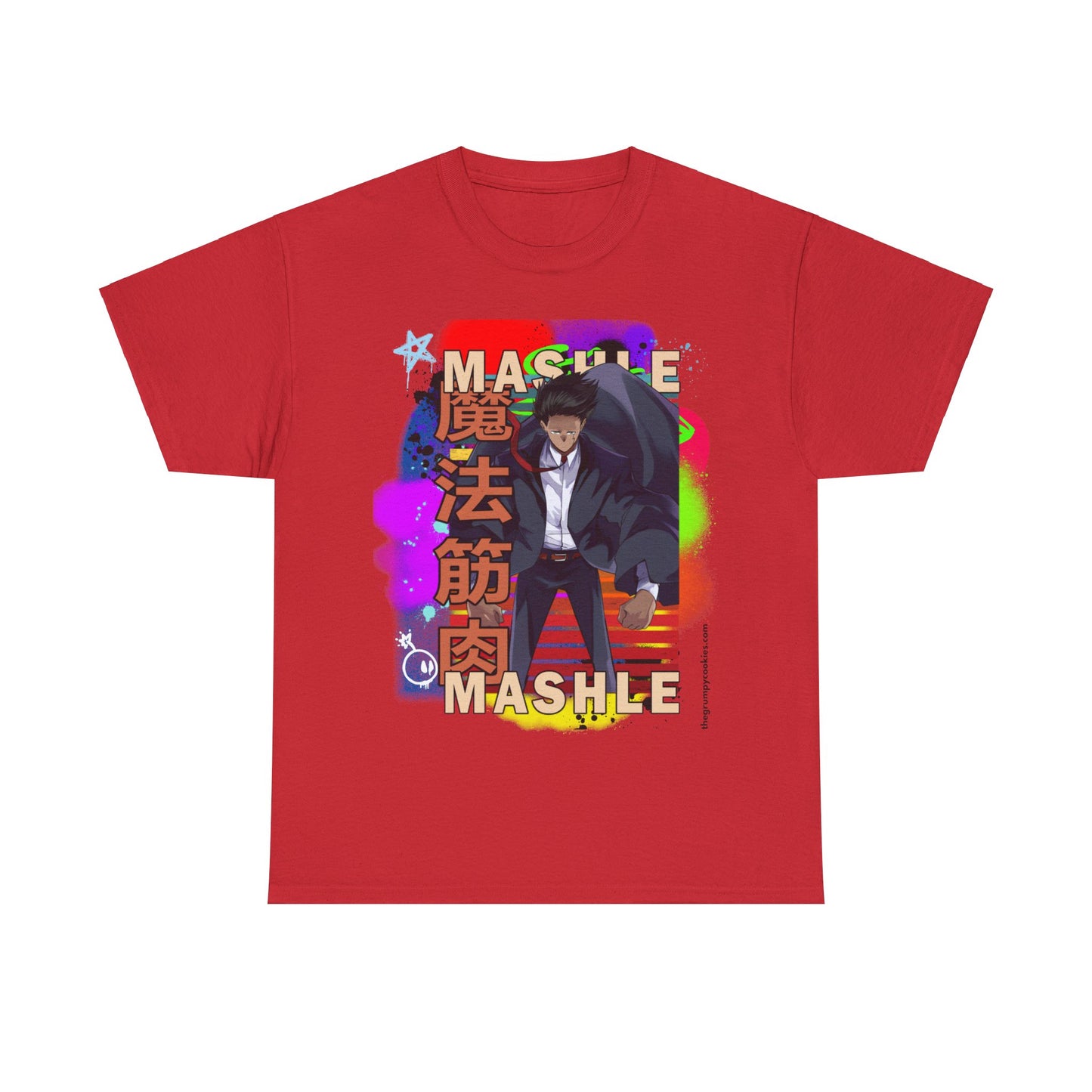 Mashle - Mash Burnedead Graffiti Unisex Heavy Cotton Tee