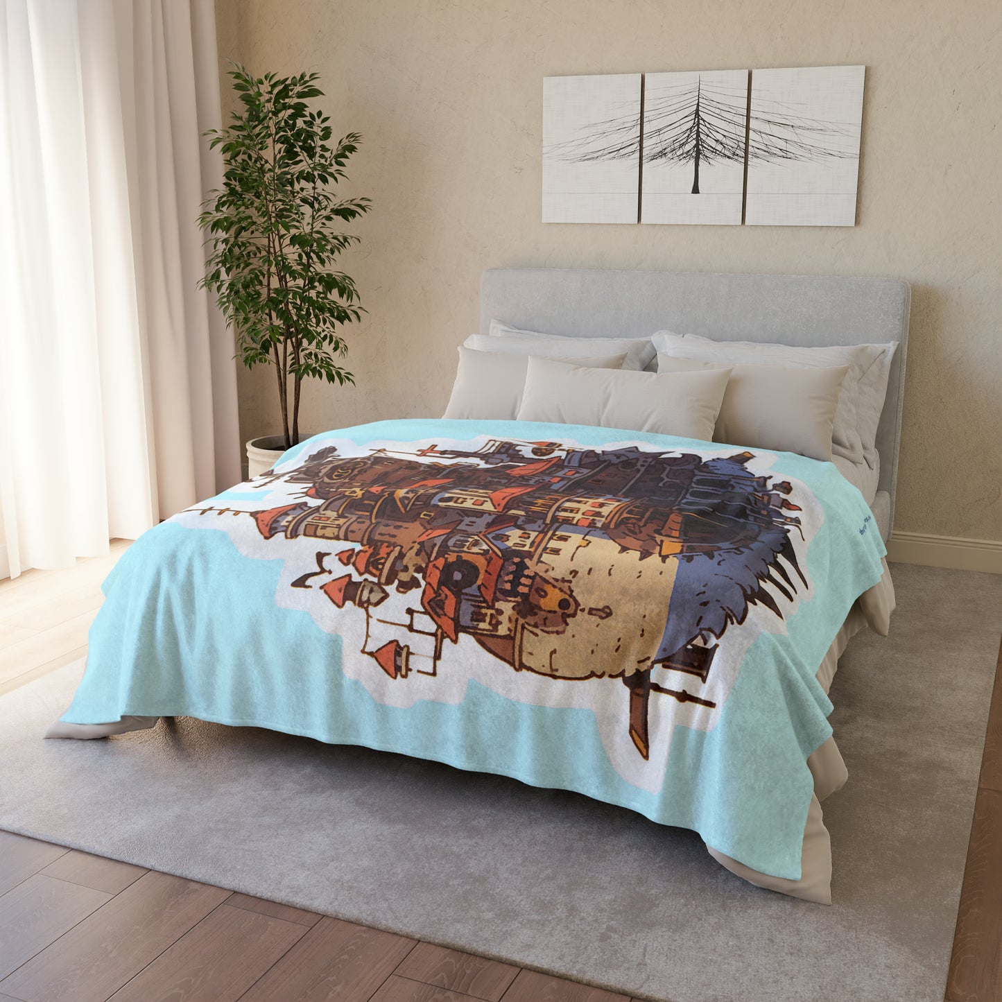 Studio Ghibli - Howl's Moving Castle - Polyester Blanket